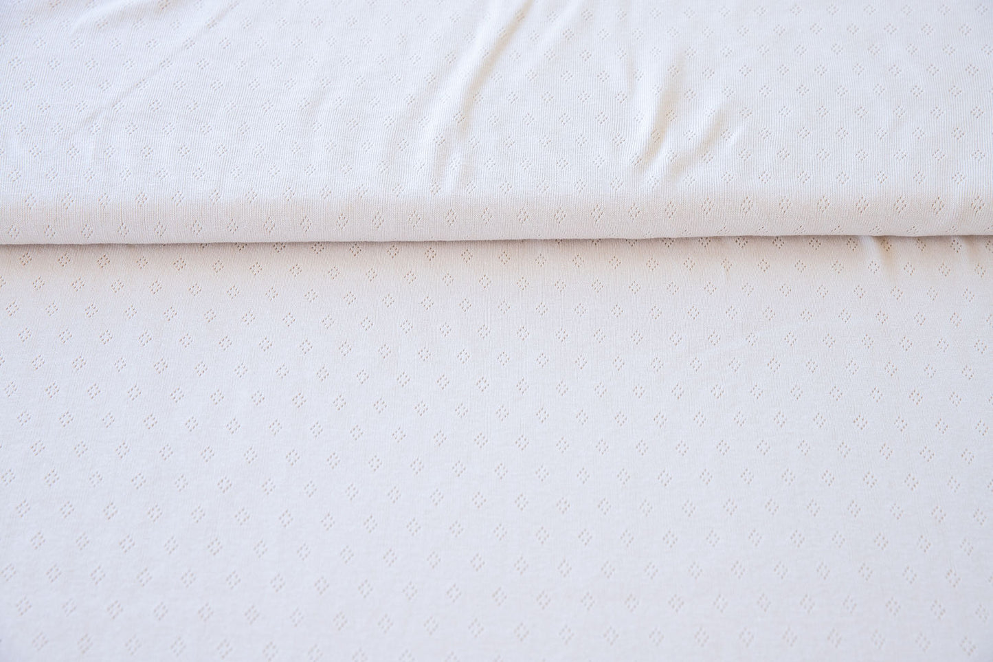100% Cotton Pointelle - Beige (OEKO-TEX Standard 100)