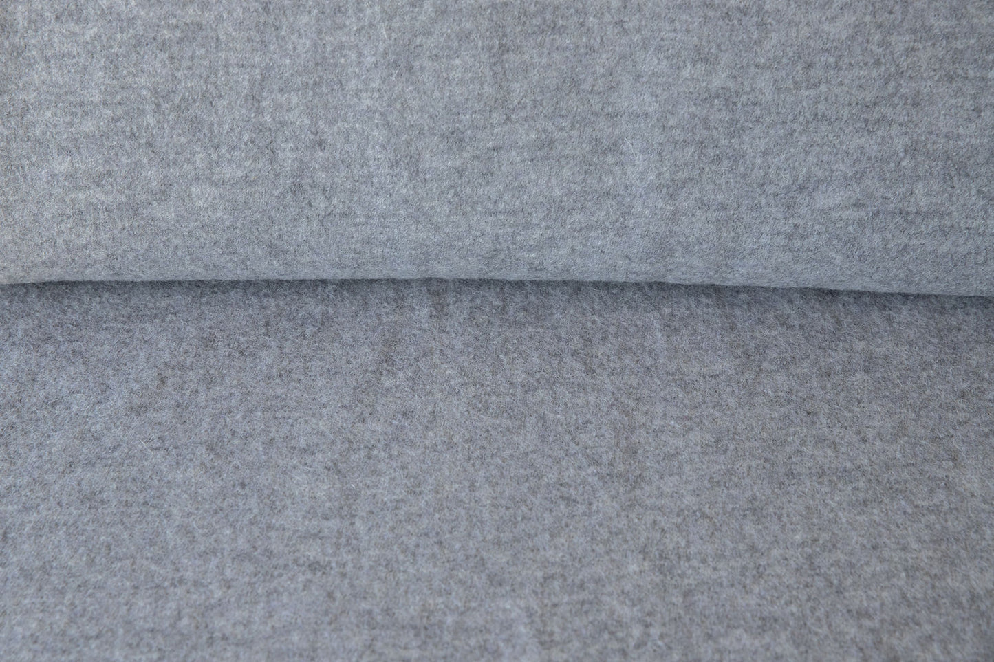 Boiled Wool Crepe - Silver Grey