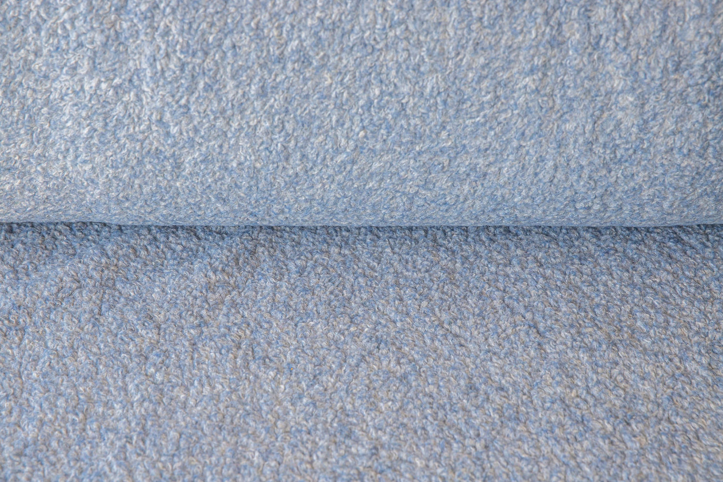Wool Sherpa Fleece - Cornflower Blue