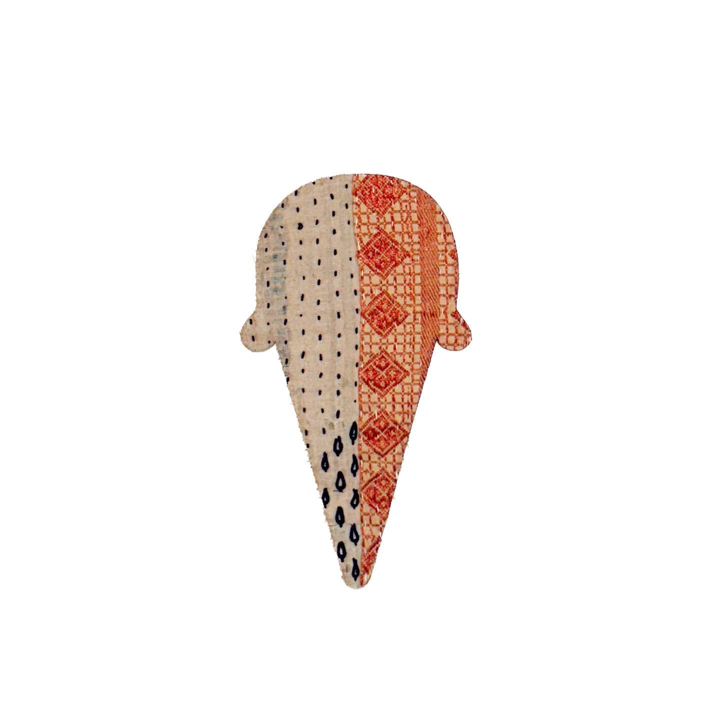 Iron-on Kantha Patches - Medium