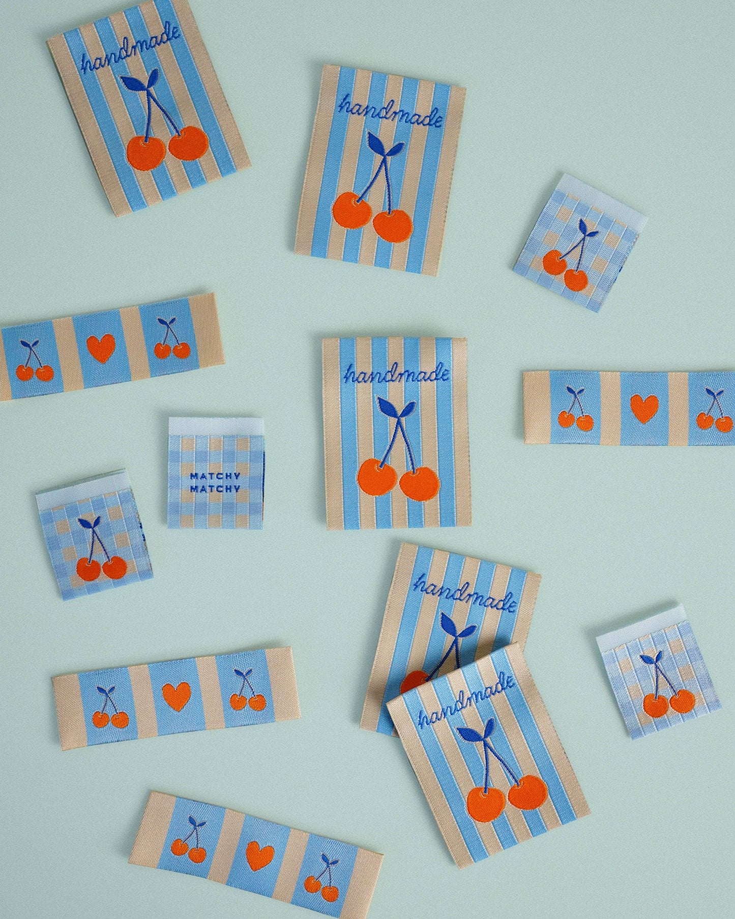 Cherries Square and Rectangle Garment Labels
