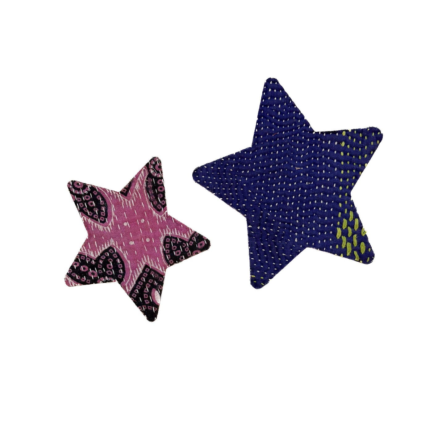 Iron-on Kantha Patches - Medium