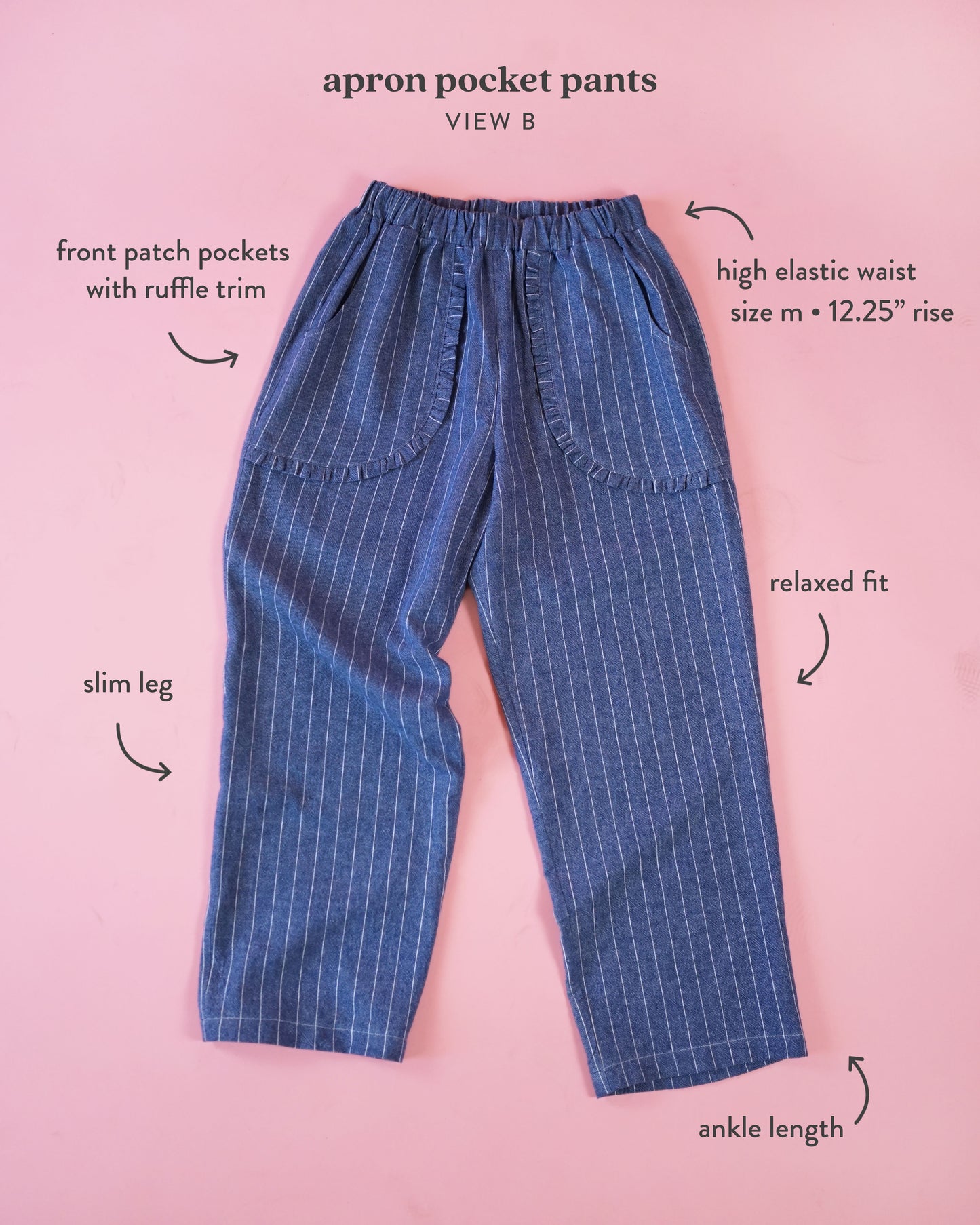 Matchy Matchy Sewing Club Apron Pocket Pants - PDF Pattern