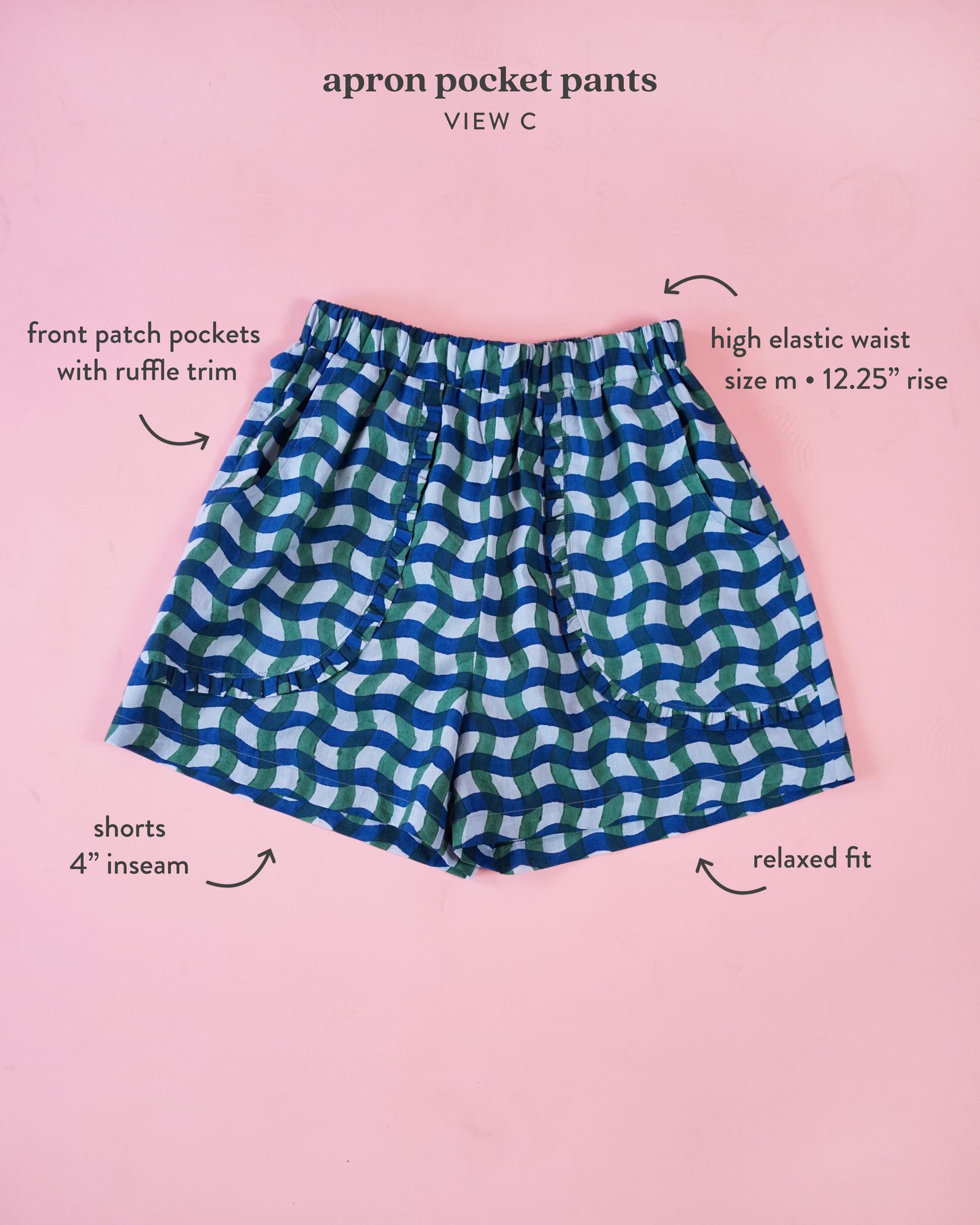 Matchy Matchy Sewing Club Apron Pocket Pants - PDF Pattern