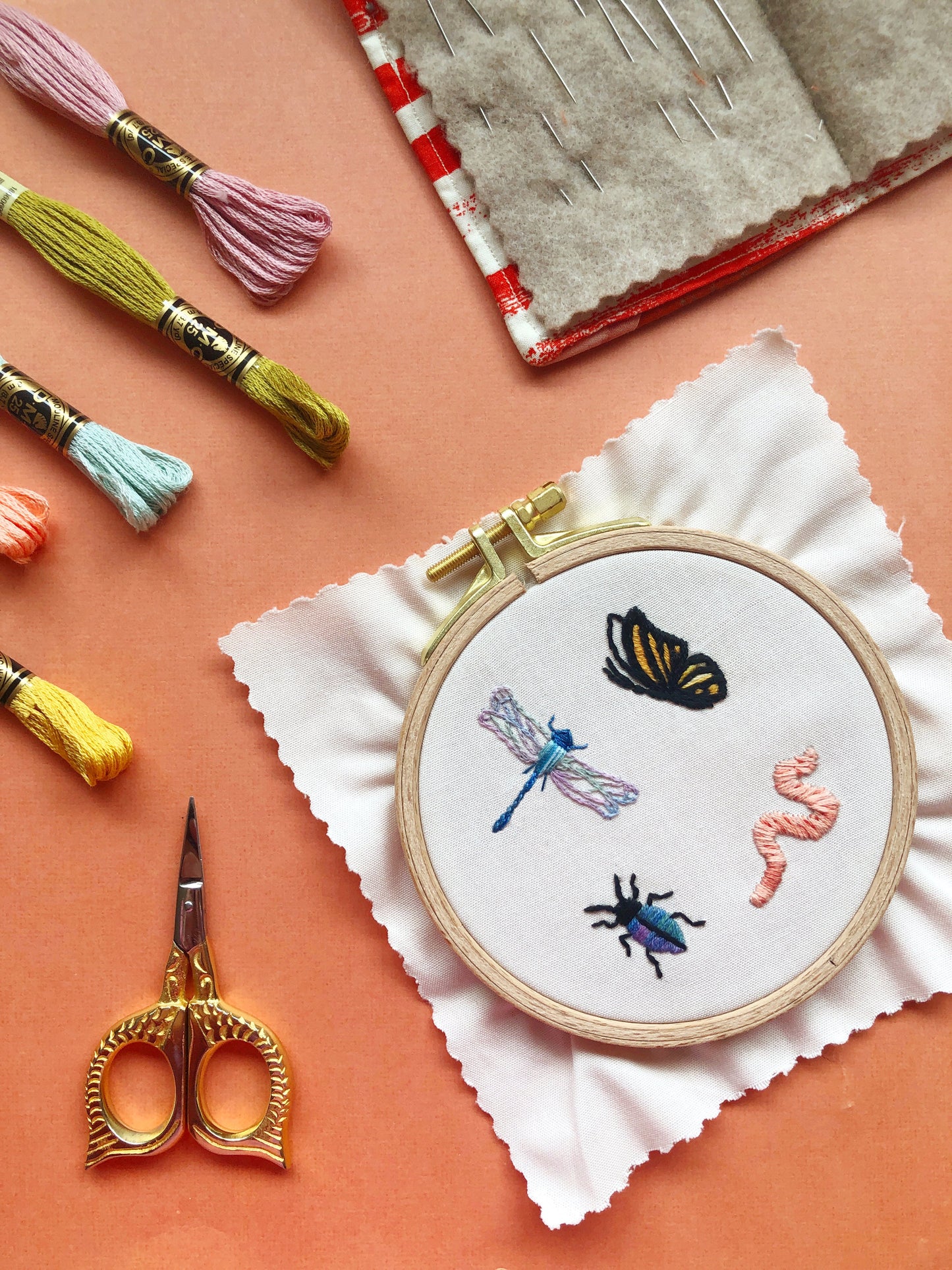 Stick and Stitch Embroidery Patterns - Bugs