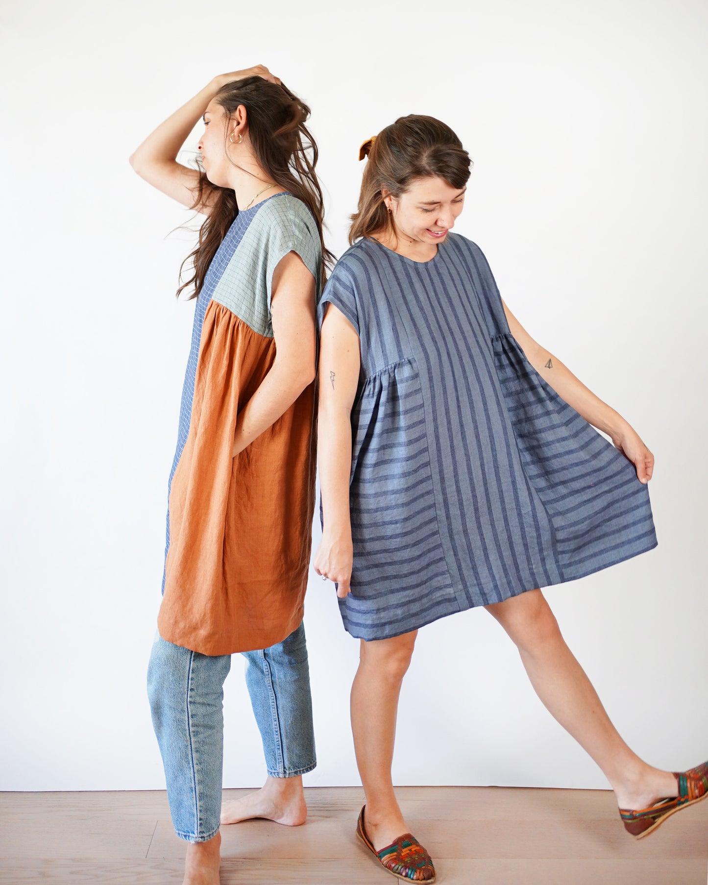 Matchy Matchy Sewing Club Collage Gather Dress - PDF Pattern