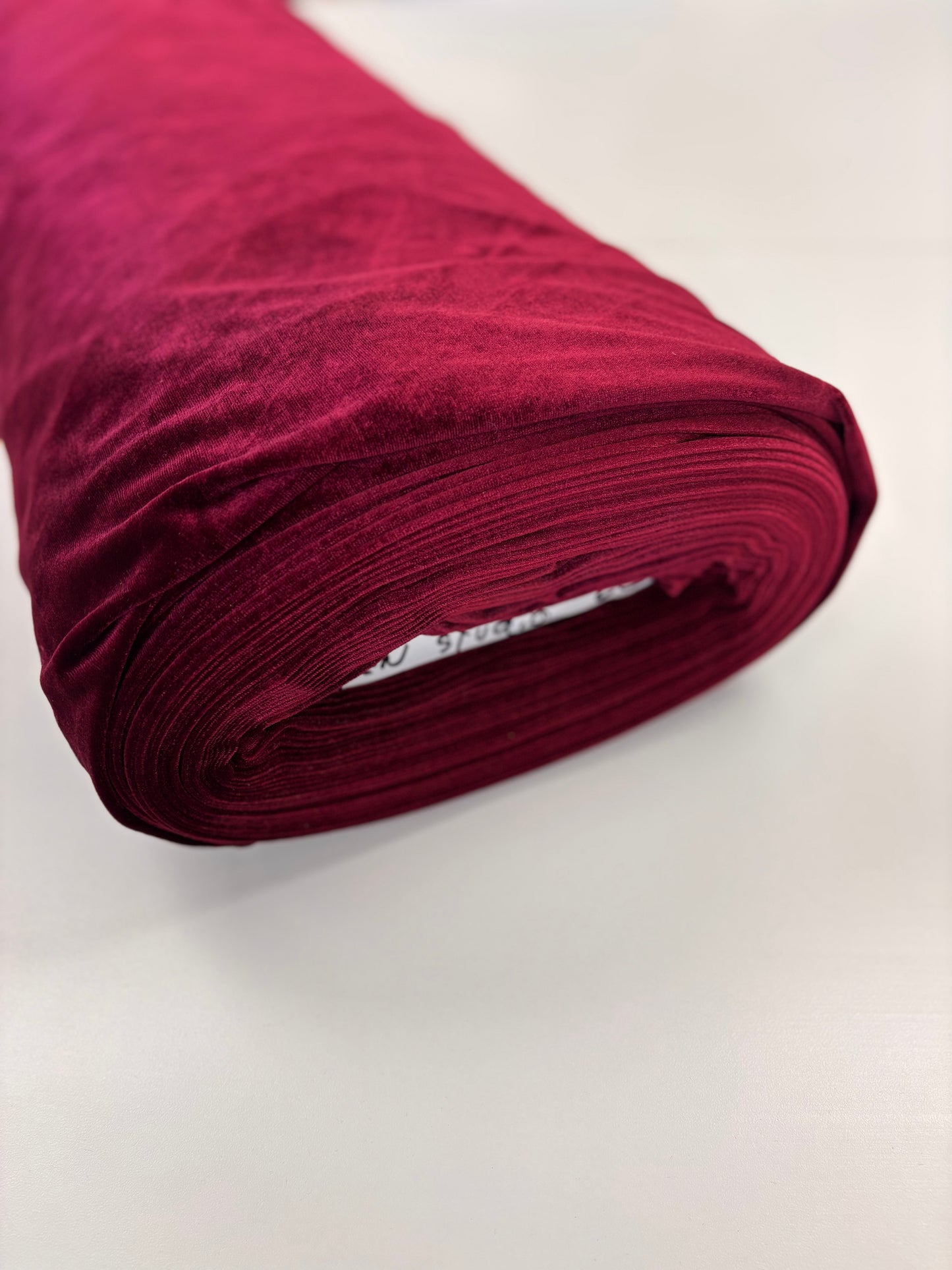 Deadstock Stretch Velvet - Crimson