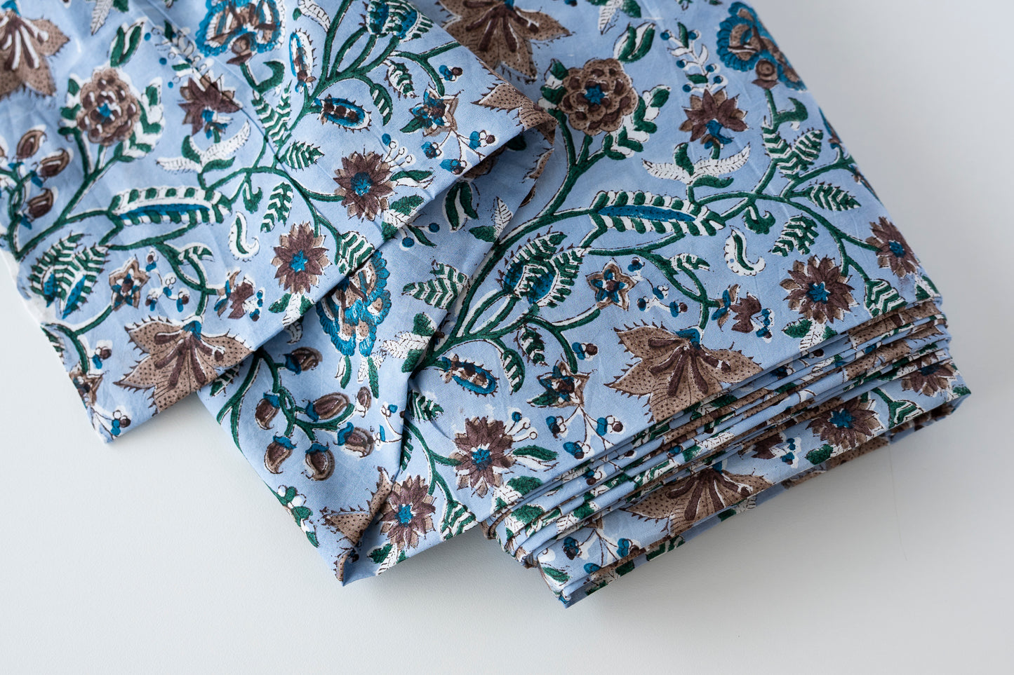 Indian Block Print - Moody Blue