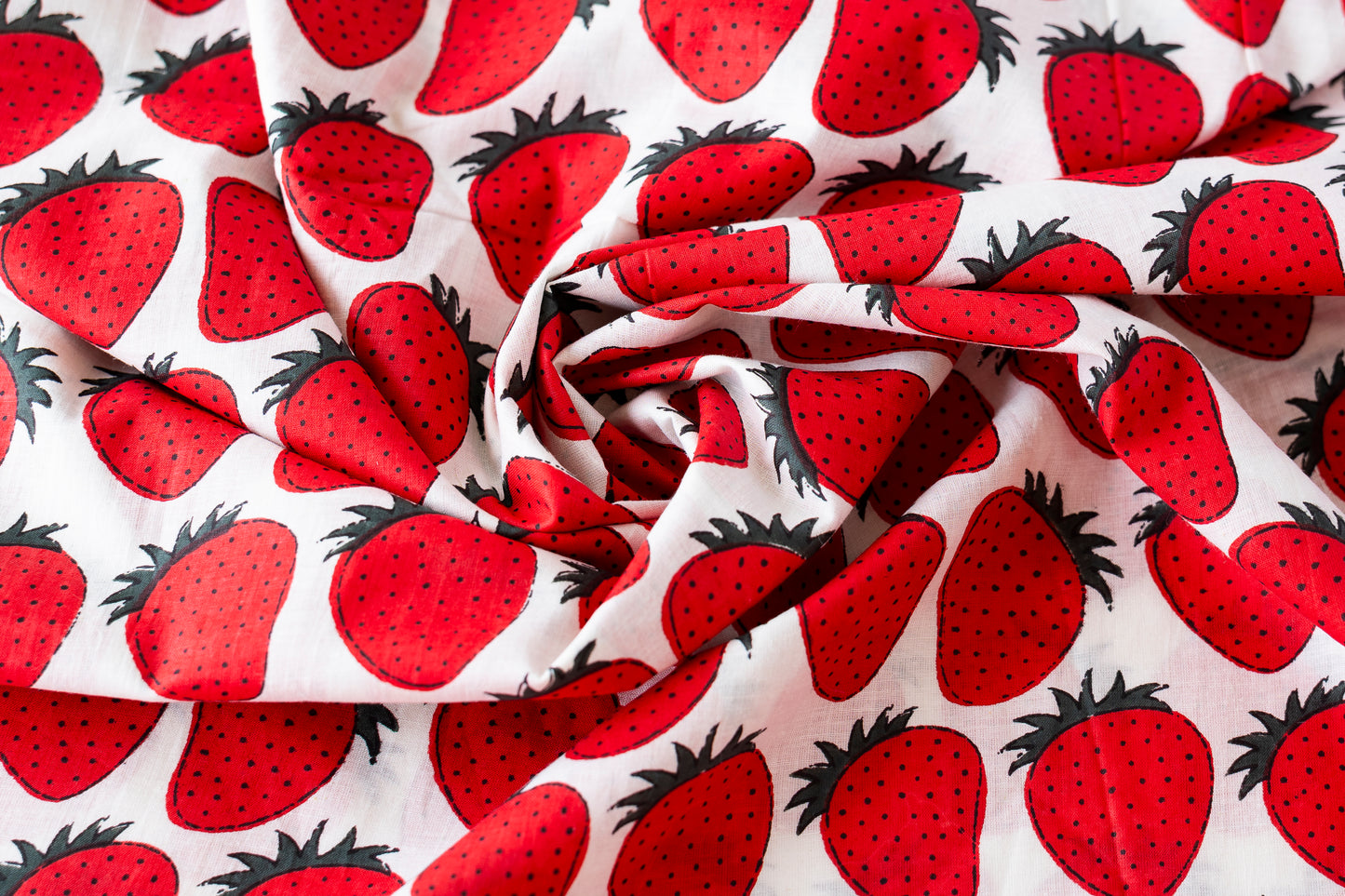 Indian Block Print - Strawberry
