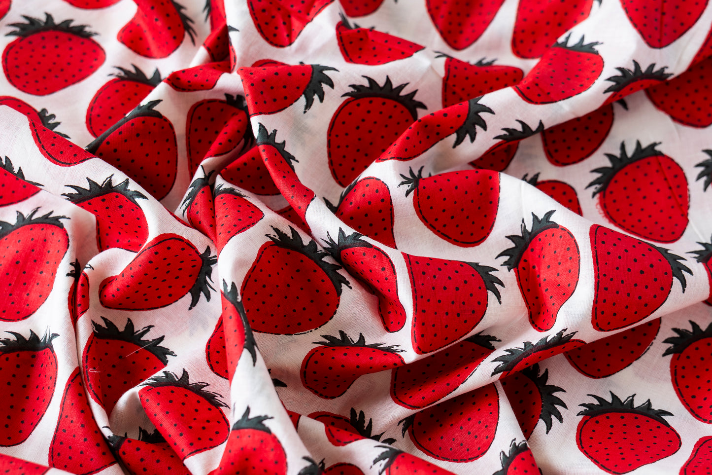 Indian Block Print - Strawberry