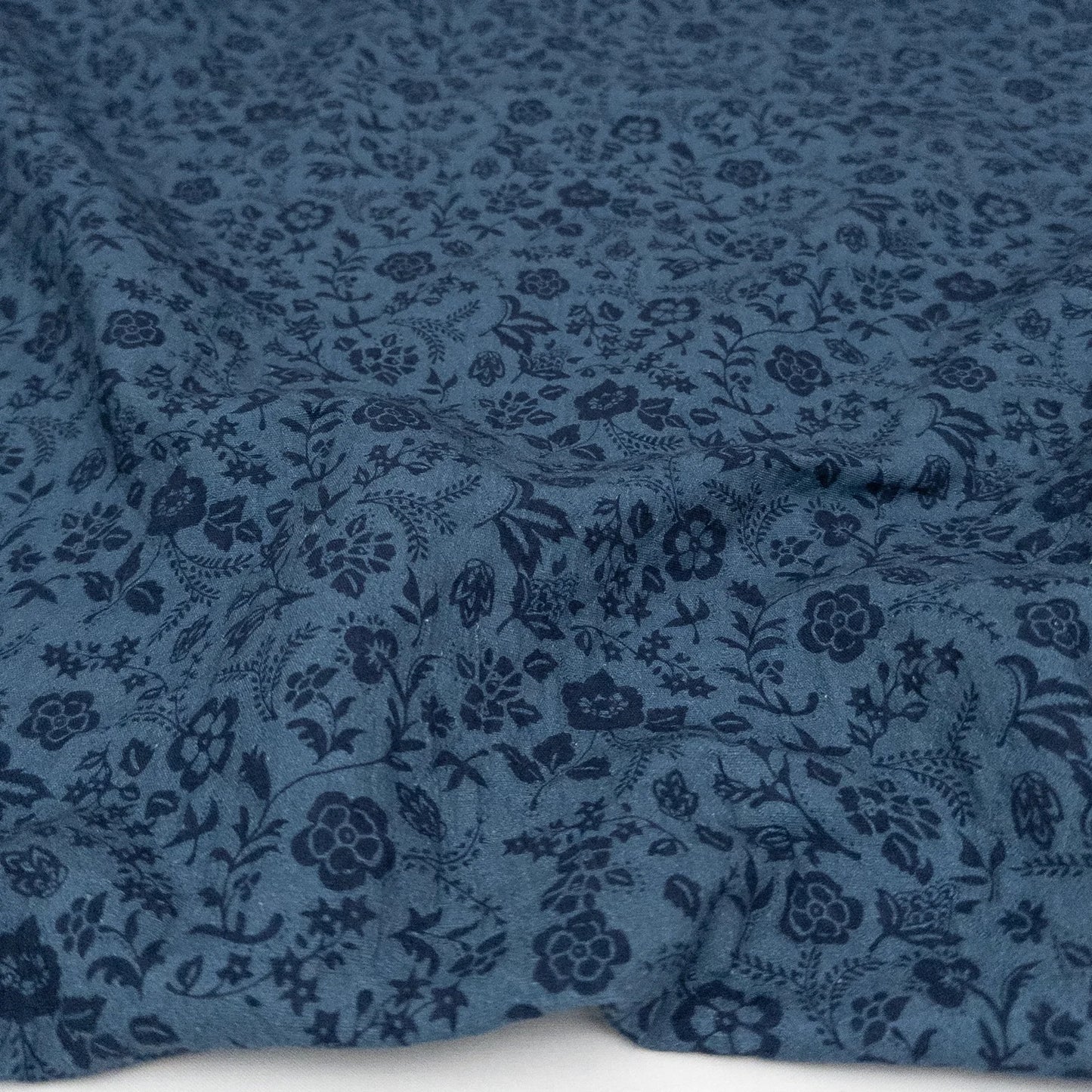 Dylan Floral Cotton Jacquard - Indigo