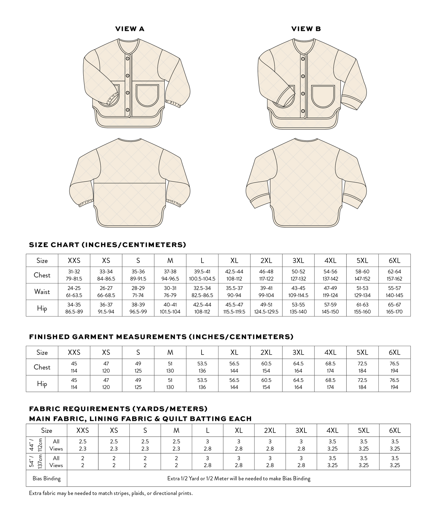 Matchy Matchy Sewing Club Homebody Quilted Jacket - PDF Pattern