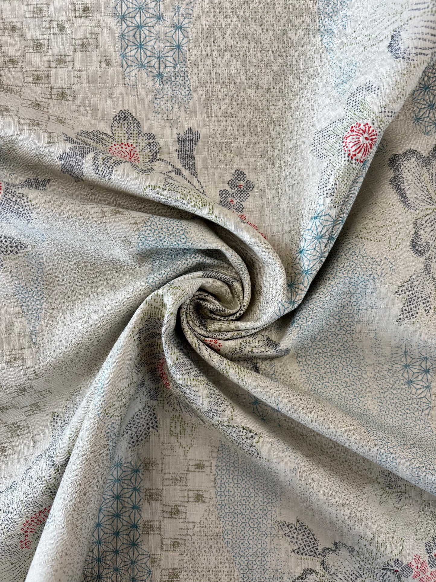 Kobayashi - Sketchy Floral Cotton Dobby
