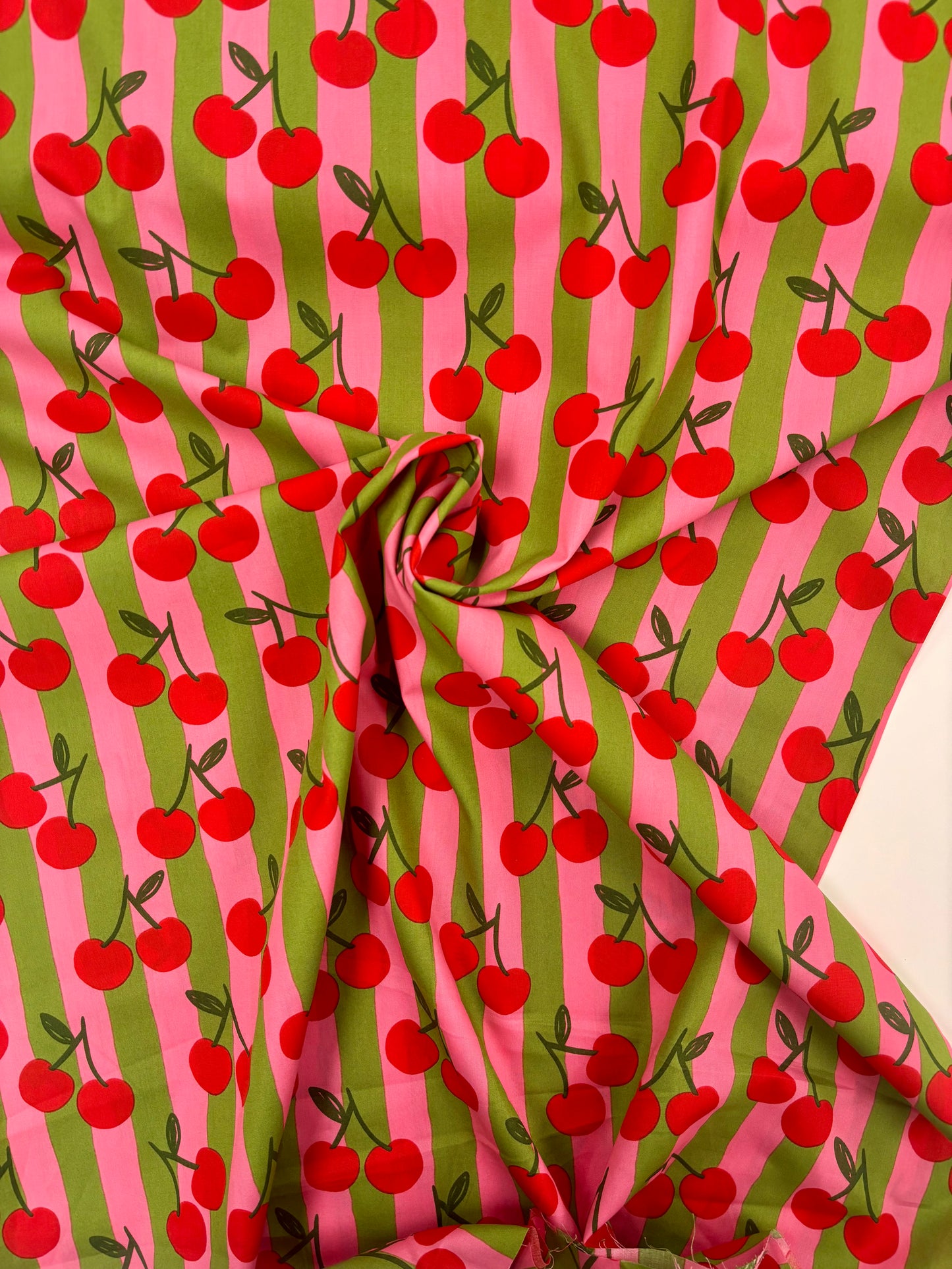 Poplin Cherry Stripe