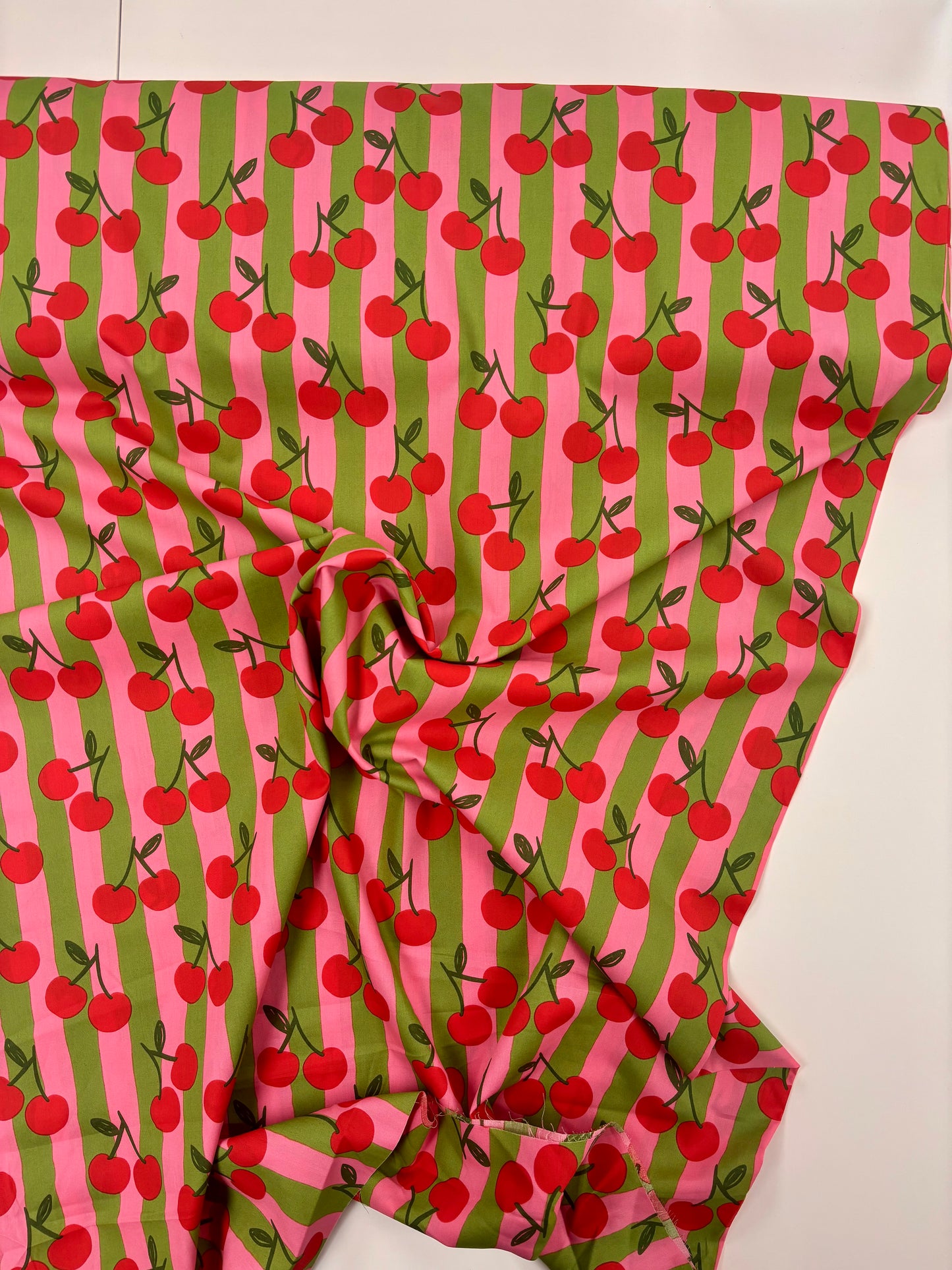 Poplin Cherry Stripe
