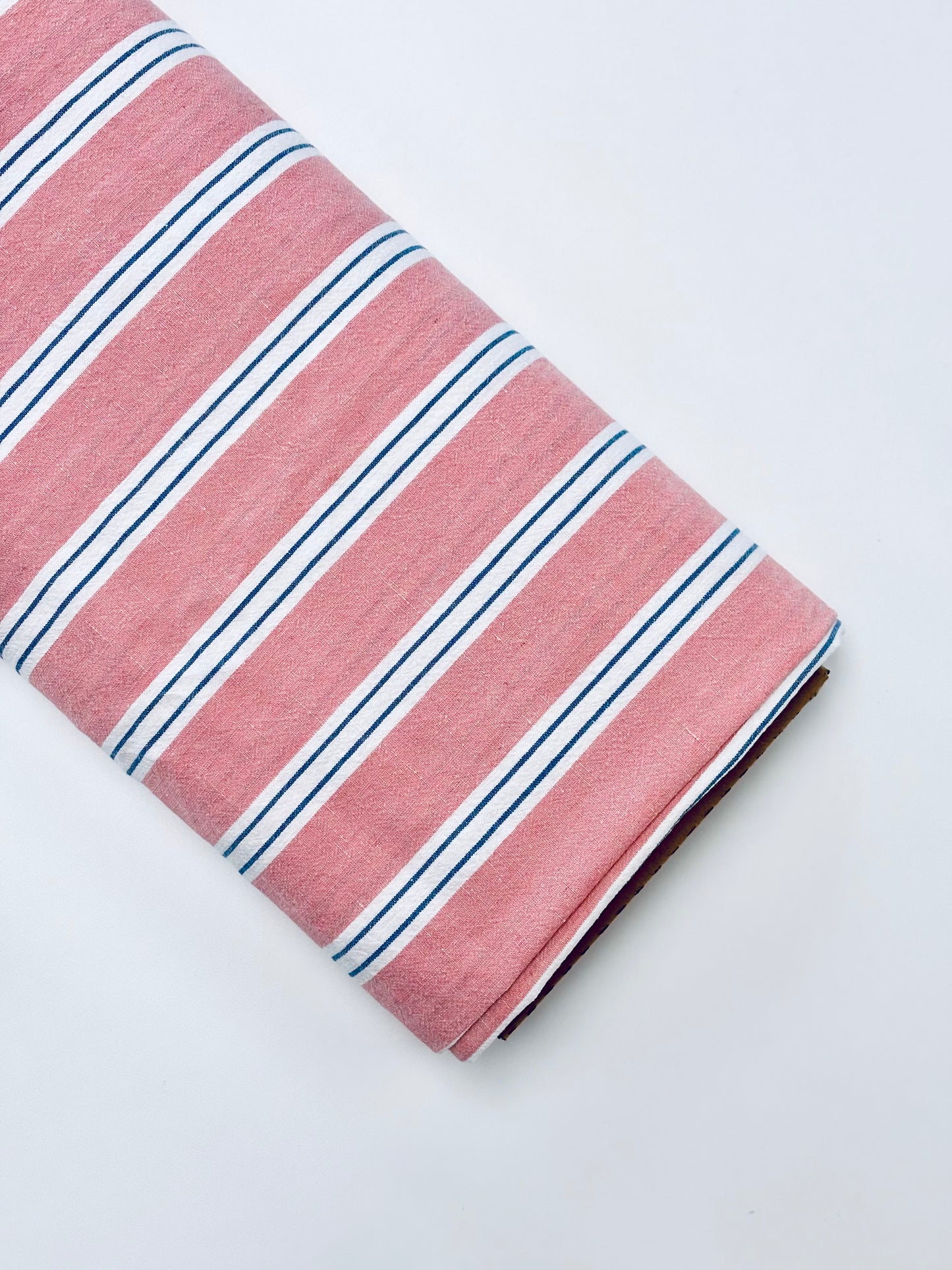 Fruit Stripe Linen Blend - Cotton Candy