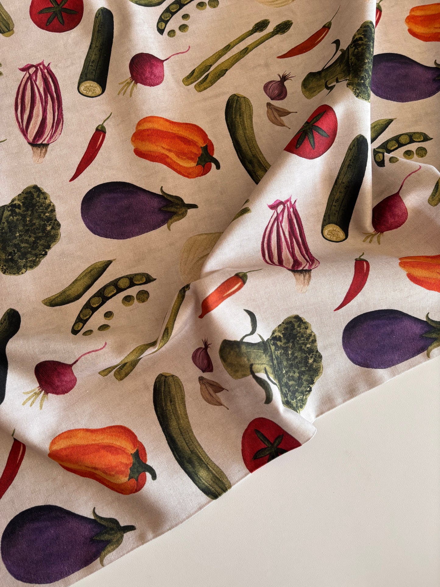 Vegetable Melange - Lightweight Canvas (Cream)
