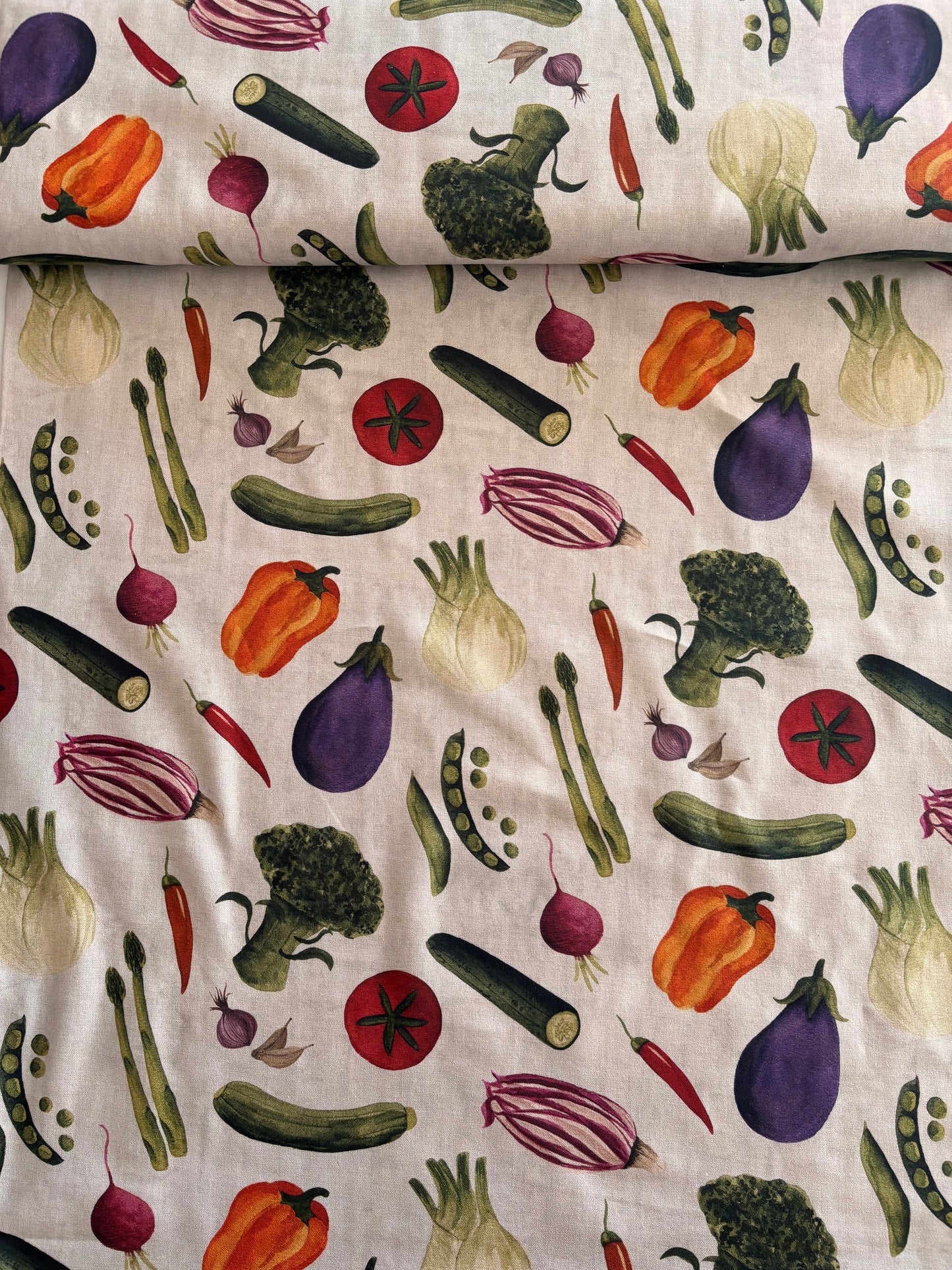 Vegetable Melange - Lightweight Canvas (Cream)