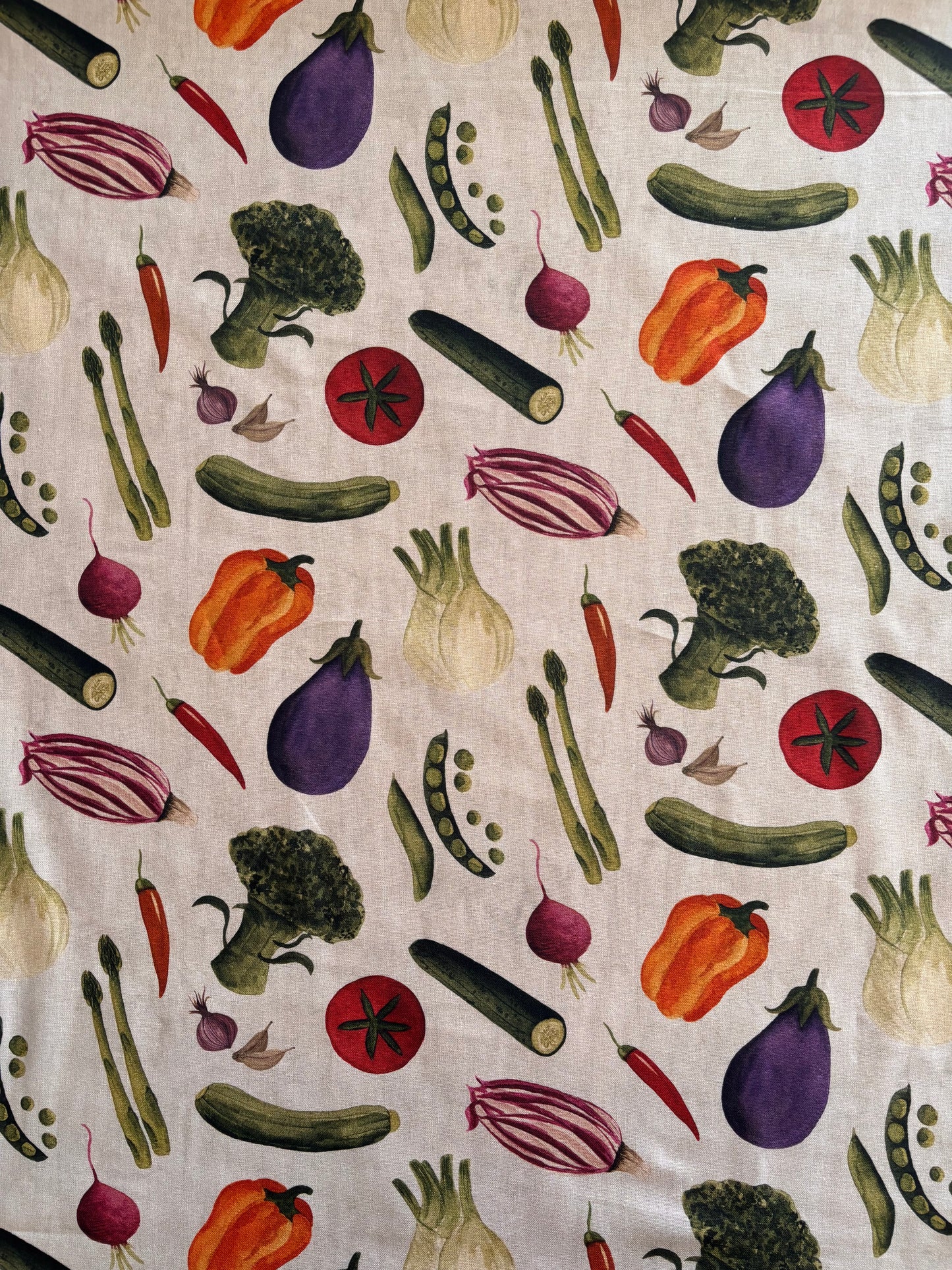 Vegetable Melange - Lightweight Canvas (Cream)