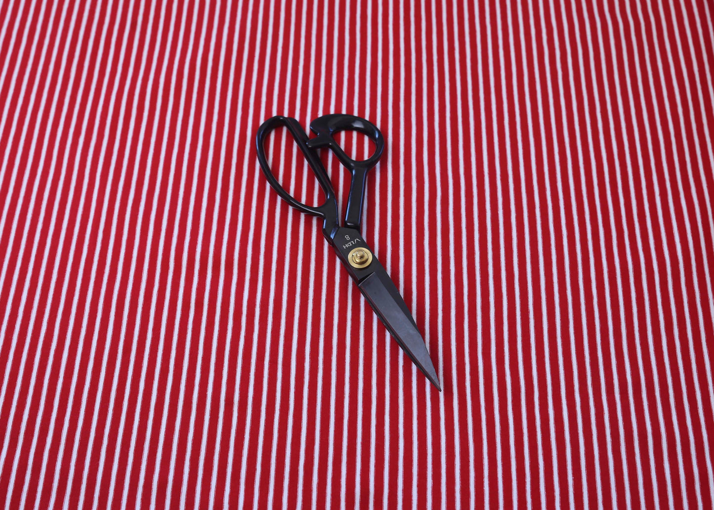 Harbor Stripe Cotton Jersey - Red