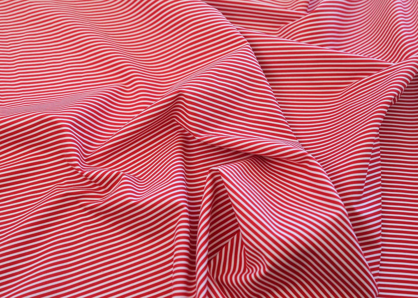Poplin Stripe - Red (OEKO-TEX Standard 100)