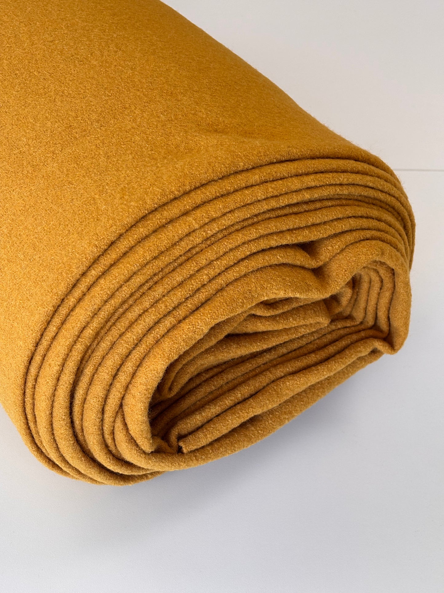 Boiled Wool Crepe - Ochre
