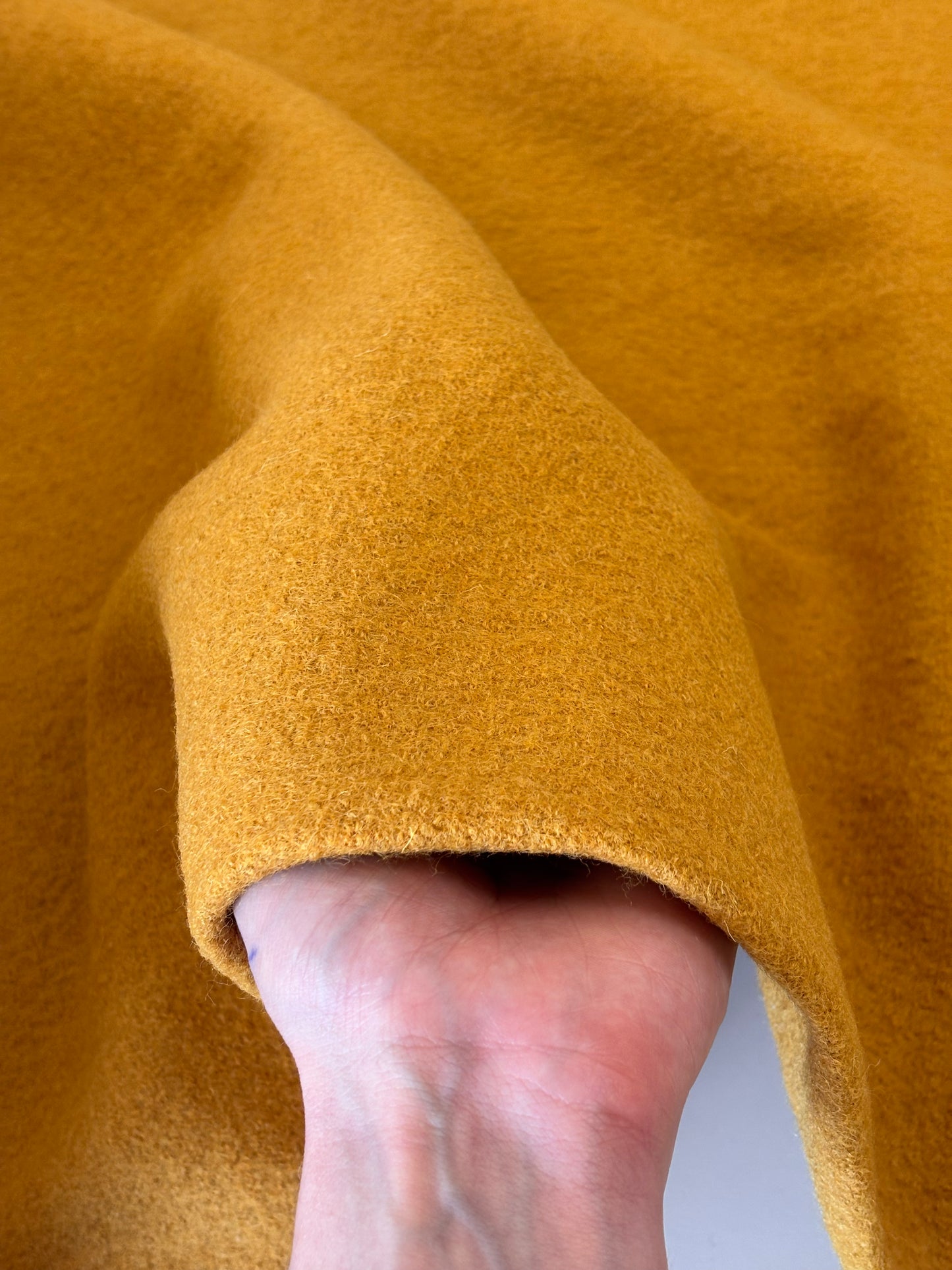 Boiled Wool Crepe - Ochre