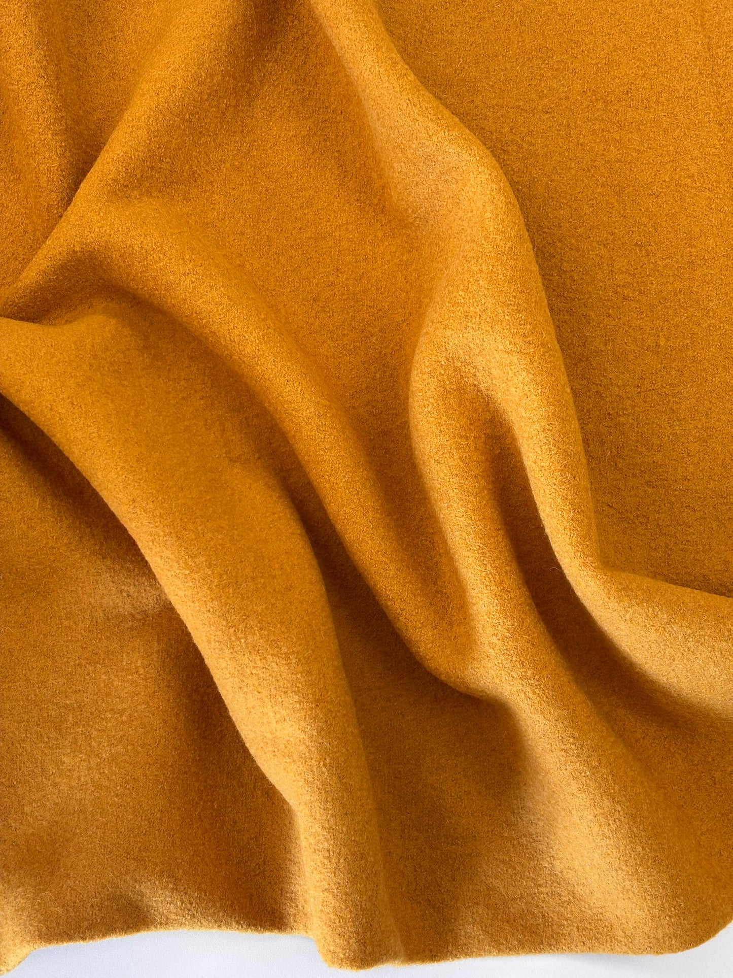 Boiled Wool Crepe - Ochre