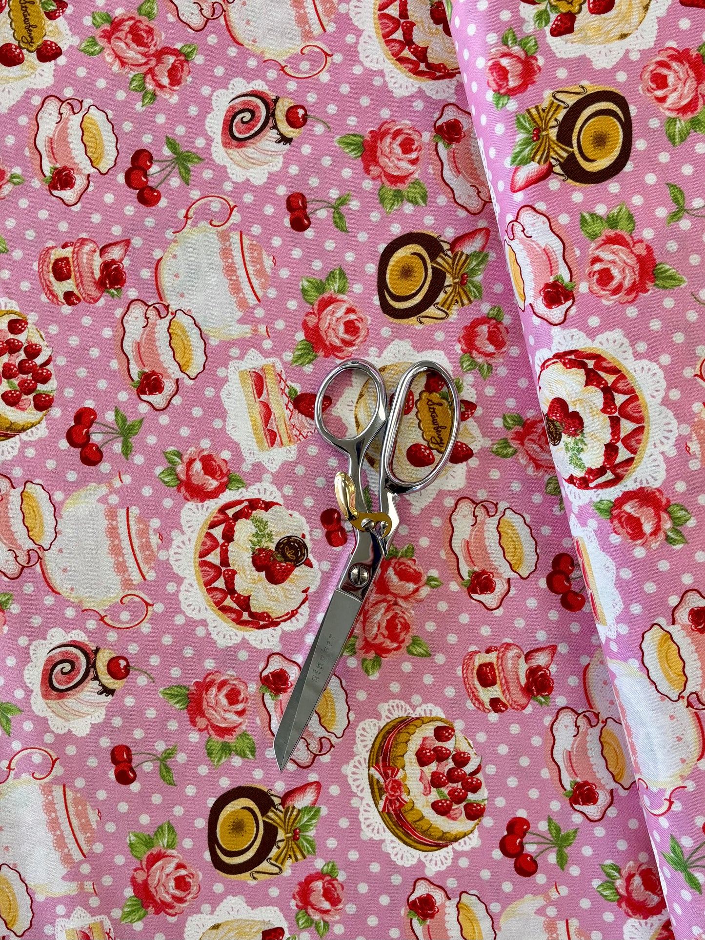 Cosmo - Strawberry Desserts Lightweight Cotton