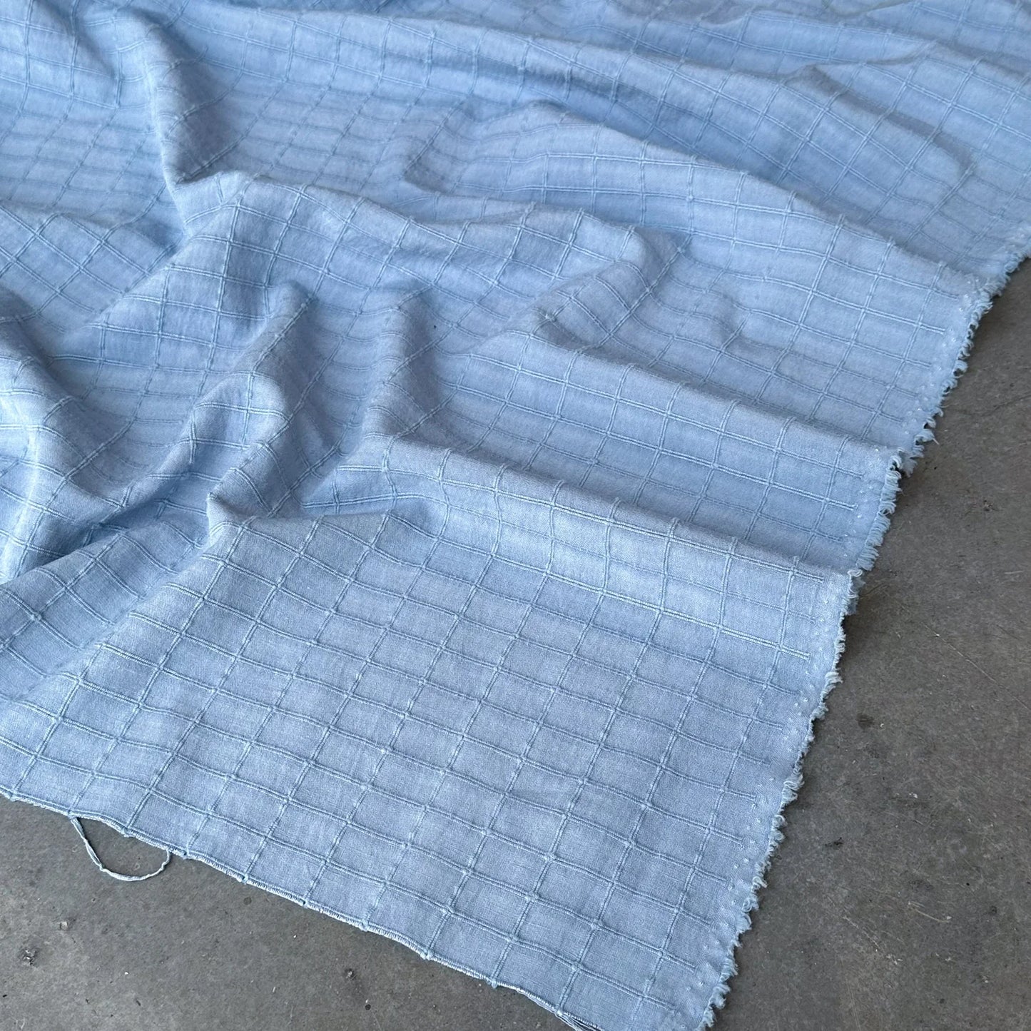 Millie Windowpane Jacquard - Sky