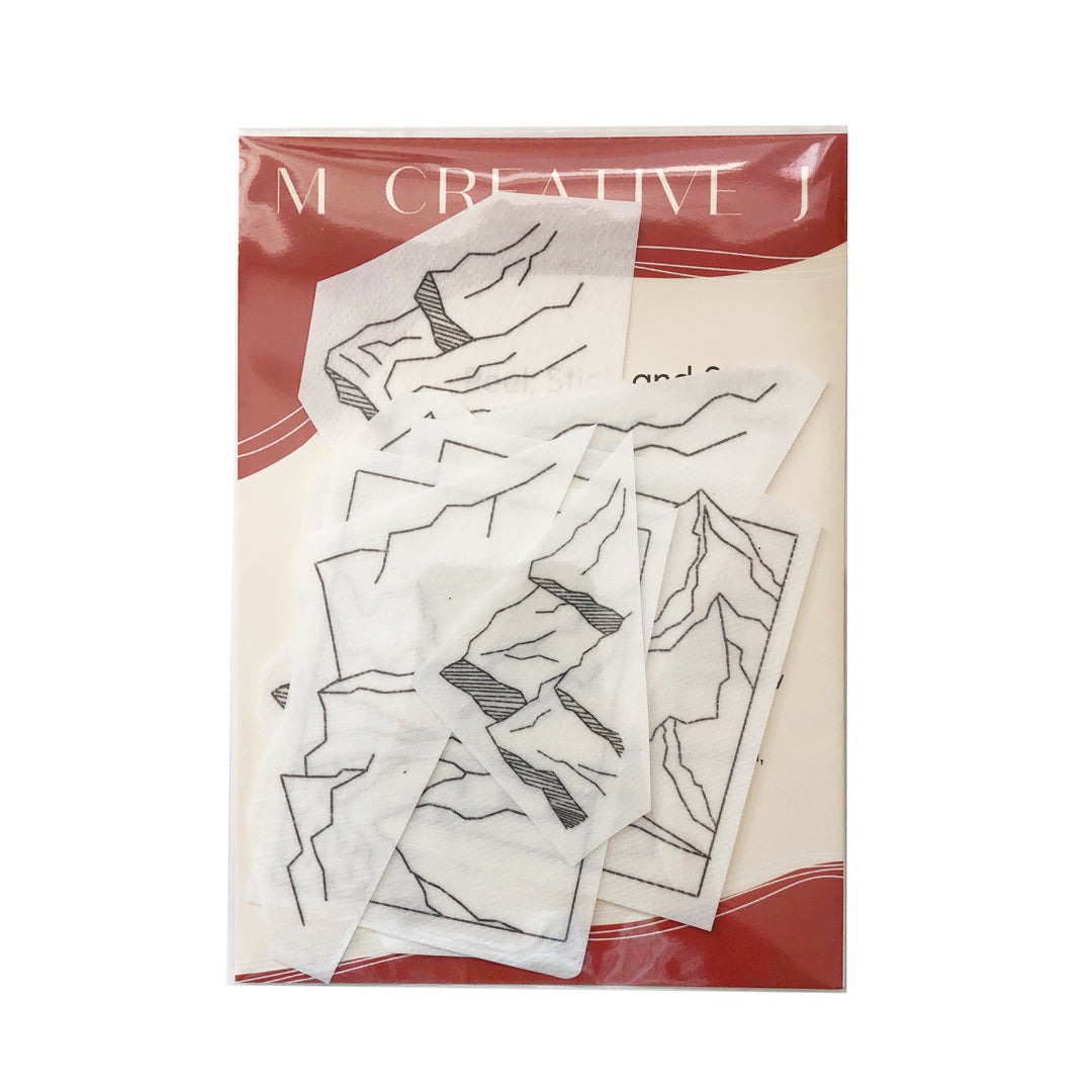 Stick and Stitch Embroidery Patterns - Mountains