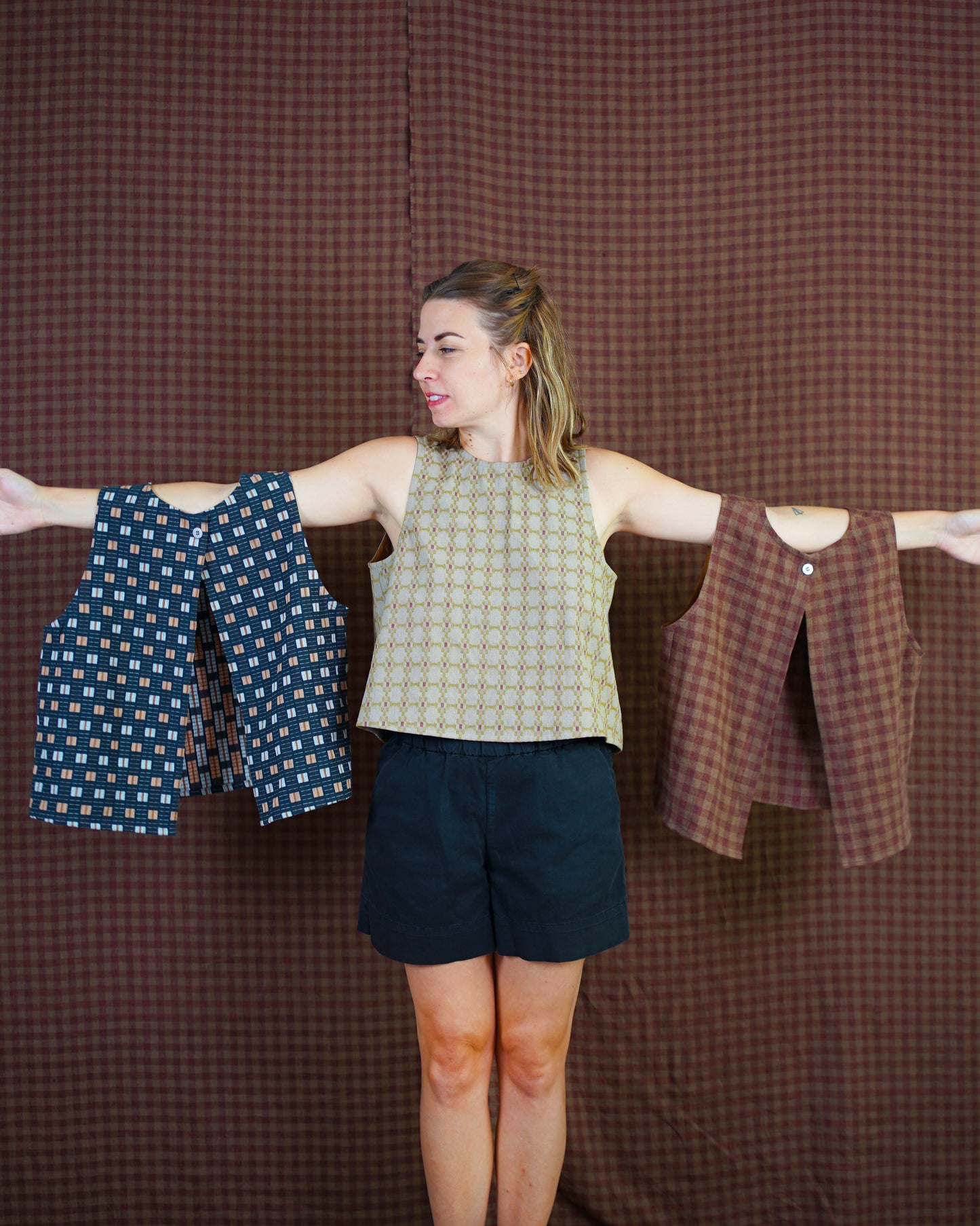 Matchy Matchy Sewing Club Open Back Smock Top - PDF Pattern