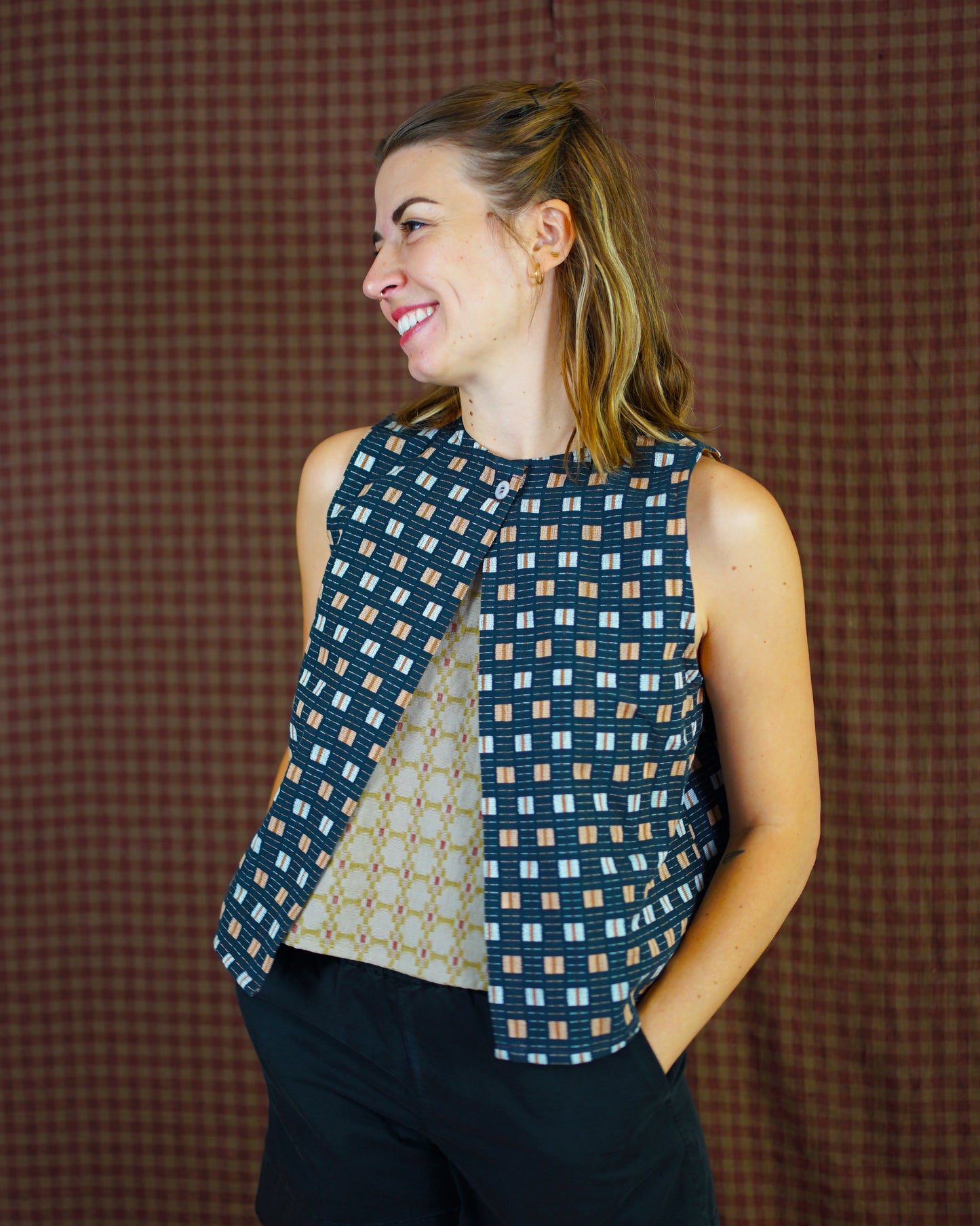 Matchy Matchy Sewing Club Open Back Smock Top - PDF Pattern