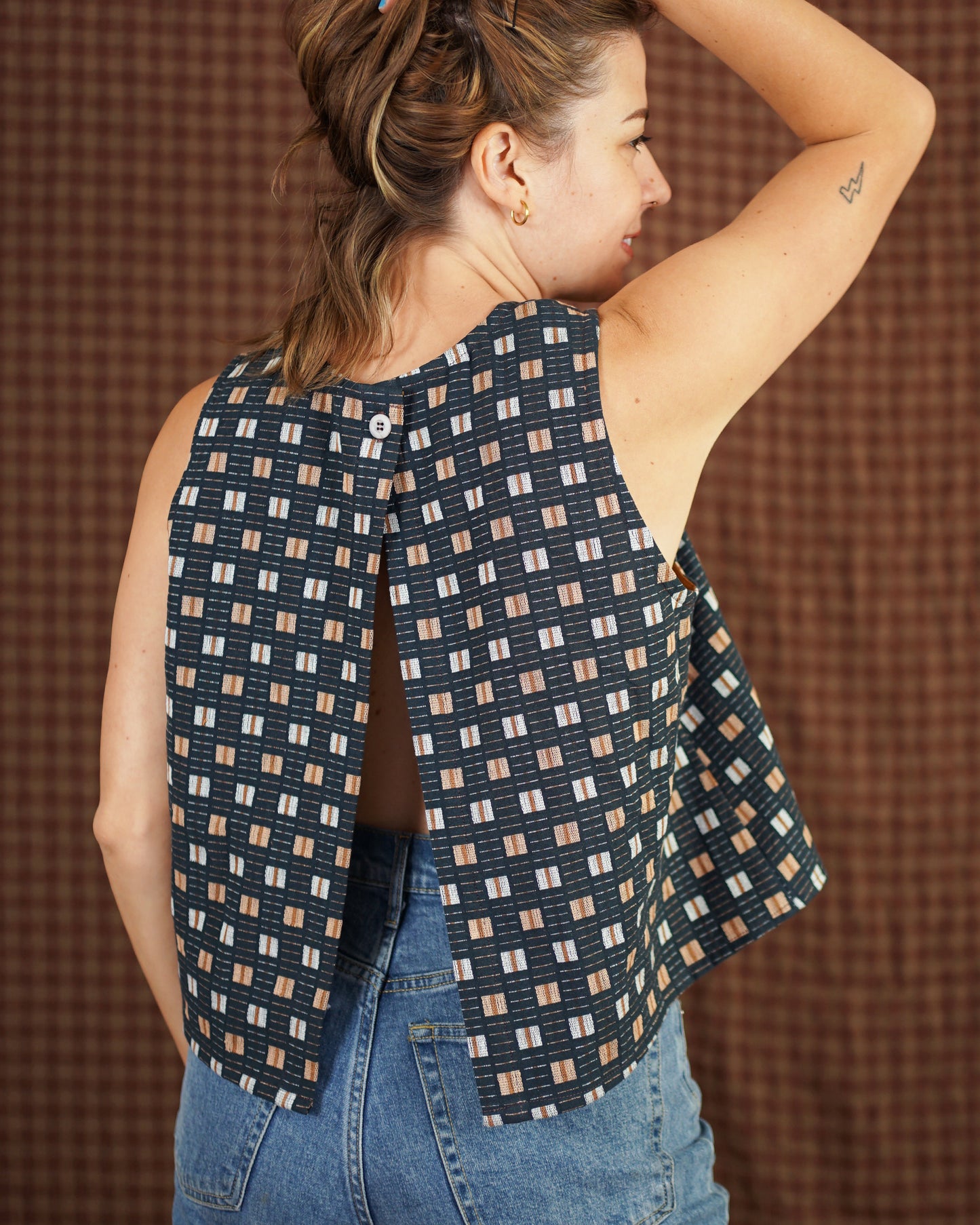 Matchy Matchy Sewing Club Open Back Smock Top - PDF Pattern