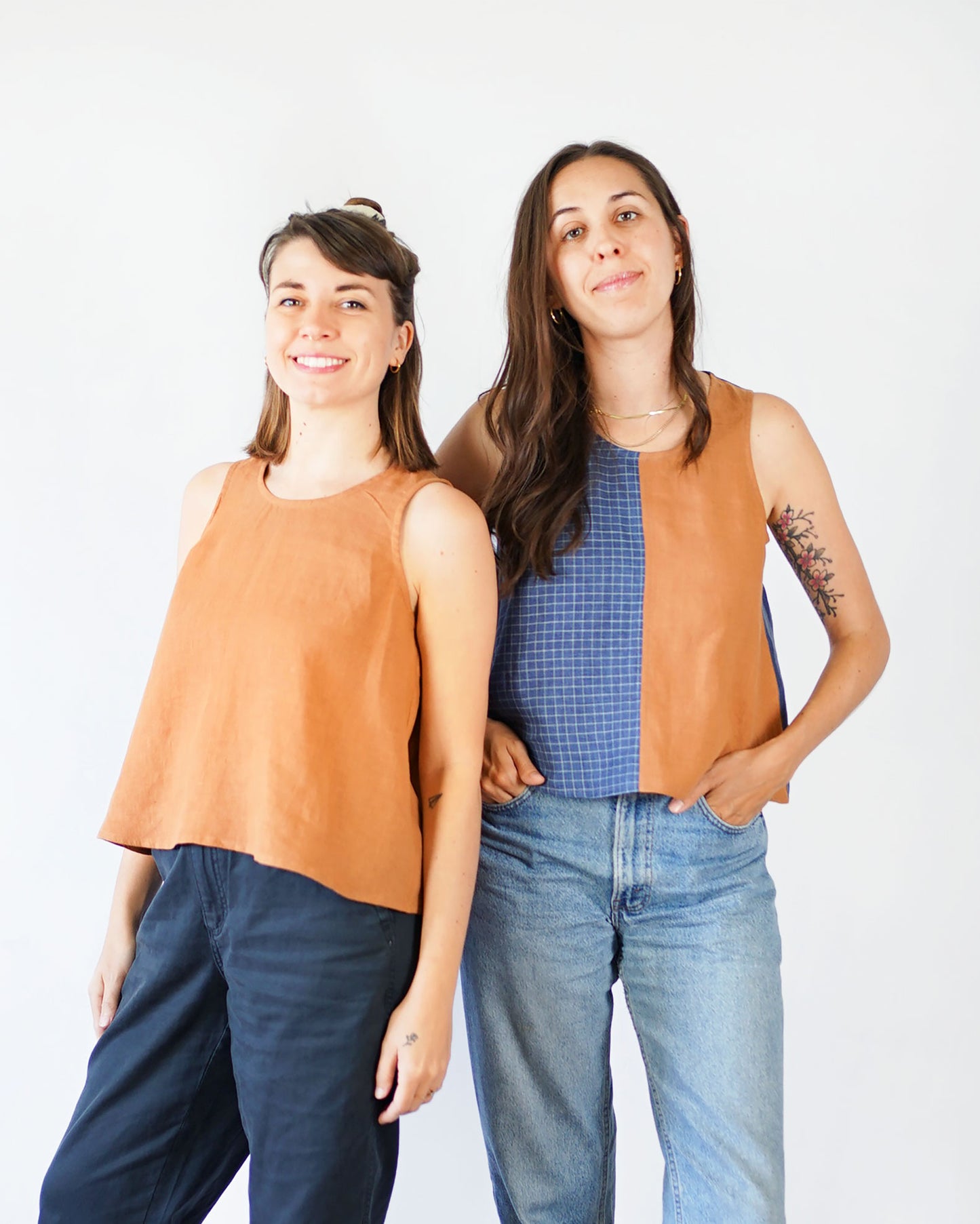 Matchy Matchy Sewing Club Peplum Split Tank - PDF Pattern