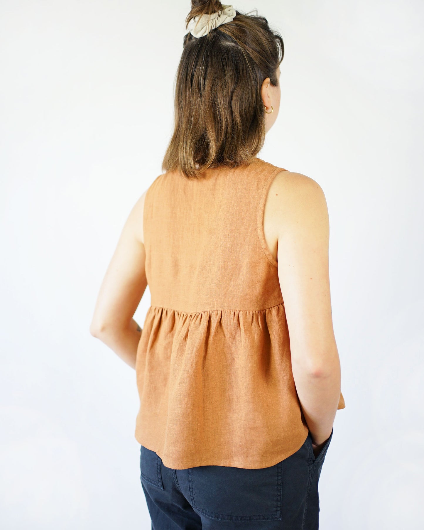 Matchy Matchy Sewing Club Peplum Split Tank - PDF Pattern