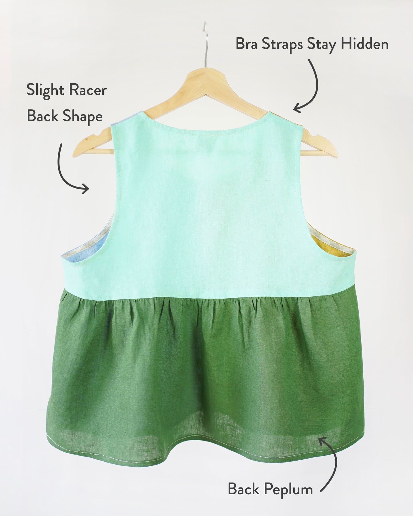 Matchy Matchy Sewing Club Peplum Split Tank - PDF Pattern