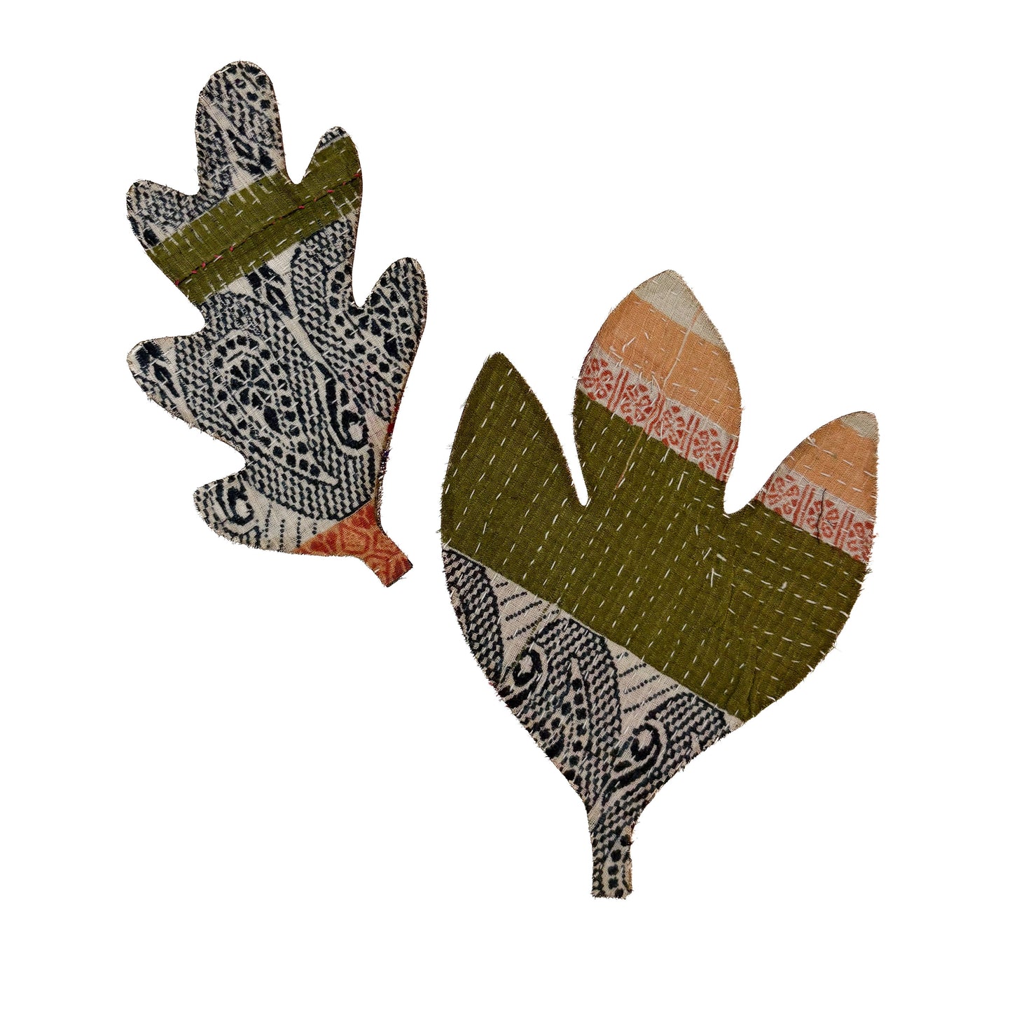 Iron-on Kantha Patches - Medium