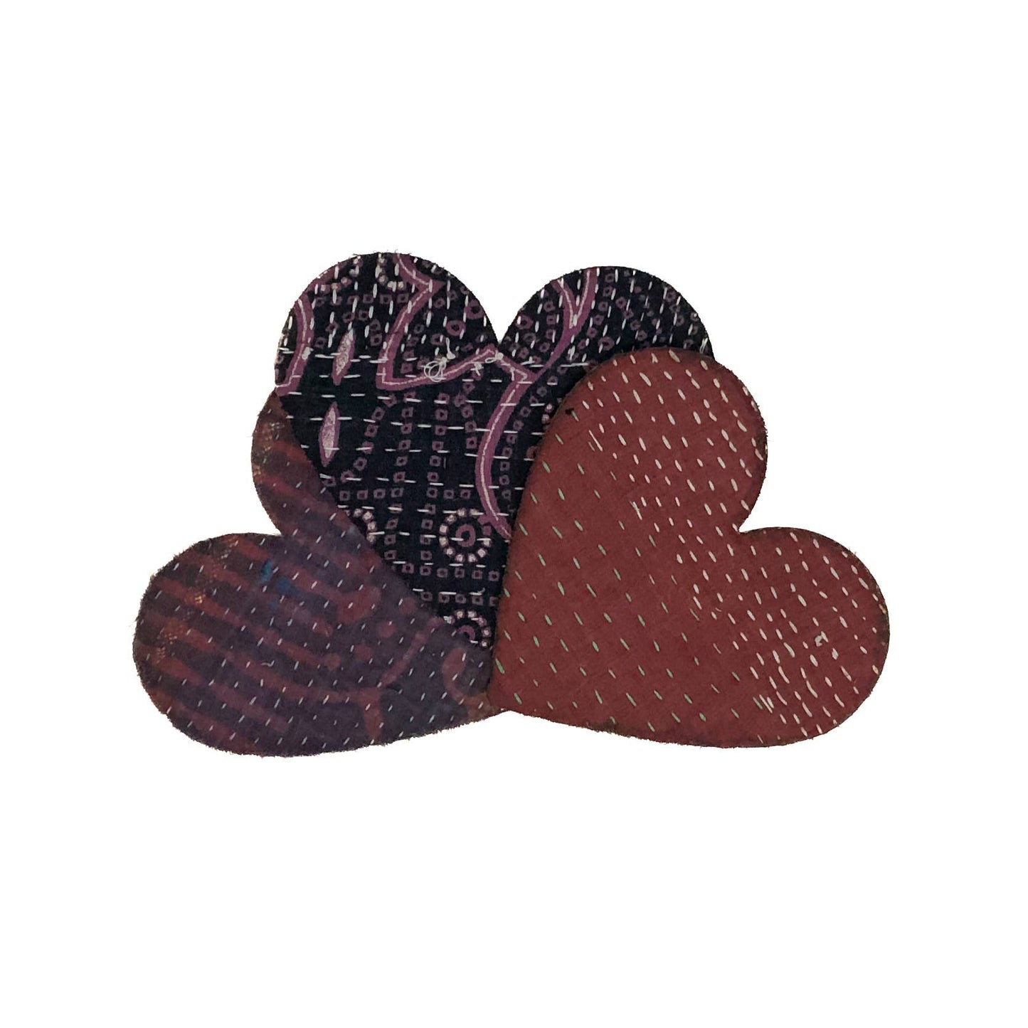 Iron-on Kantha Patches - Medium