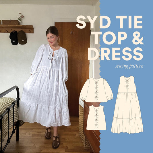 Syd Graham Patterns Syd Tie Top & Dress - PDF Pattern
