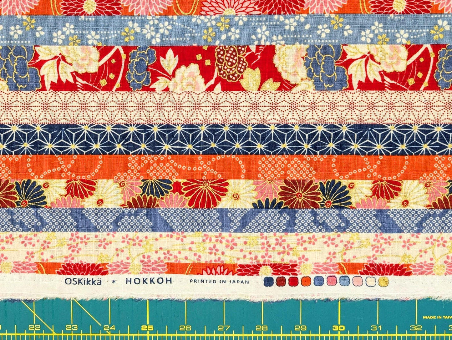 Cotton Dobby - Cherry Blossom Stripe