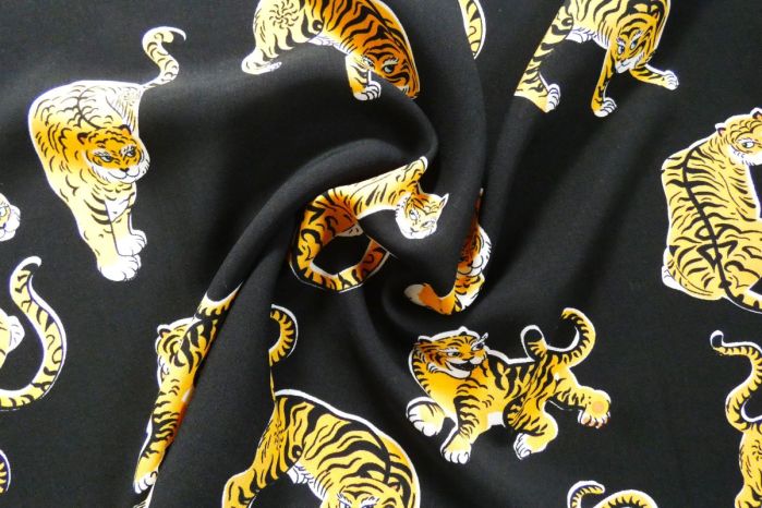 Viscose Challis Lawn - Tigeriffic