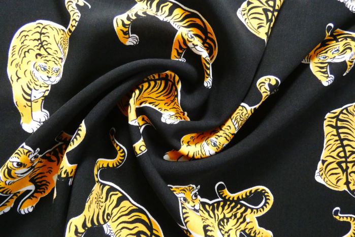 Viscose Challis Lawn - Tigeriffic