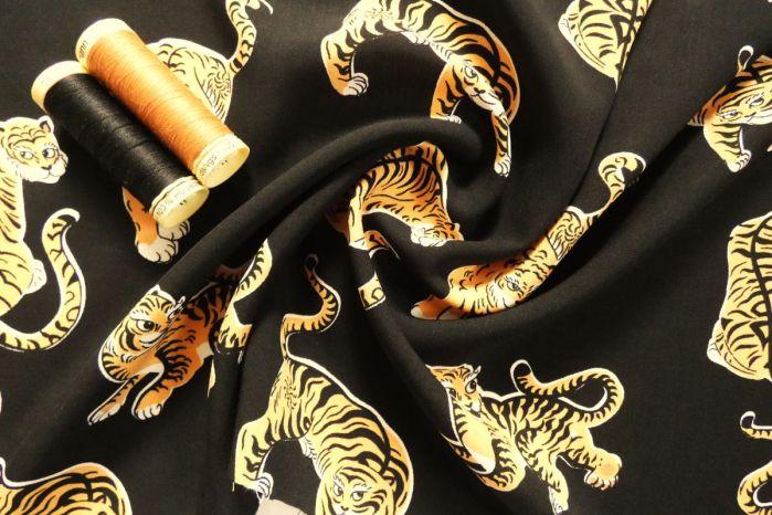 Viscose Challis Lawn - Tigeriffic