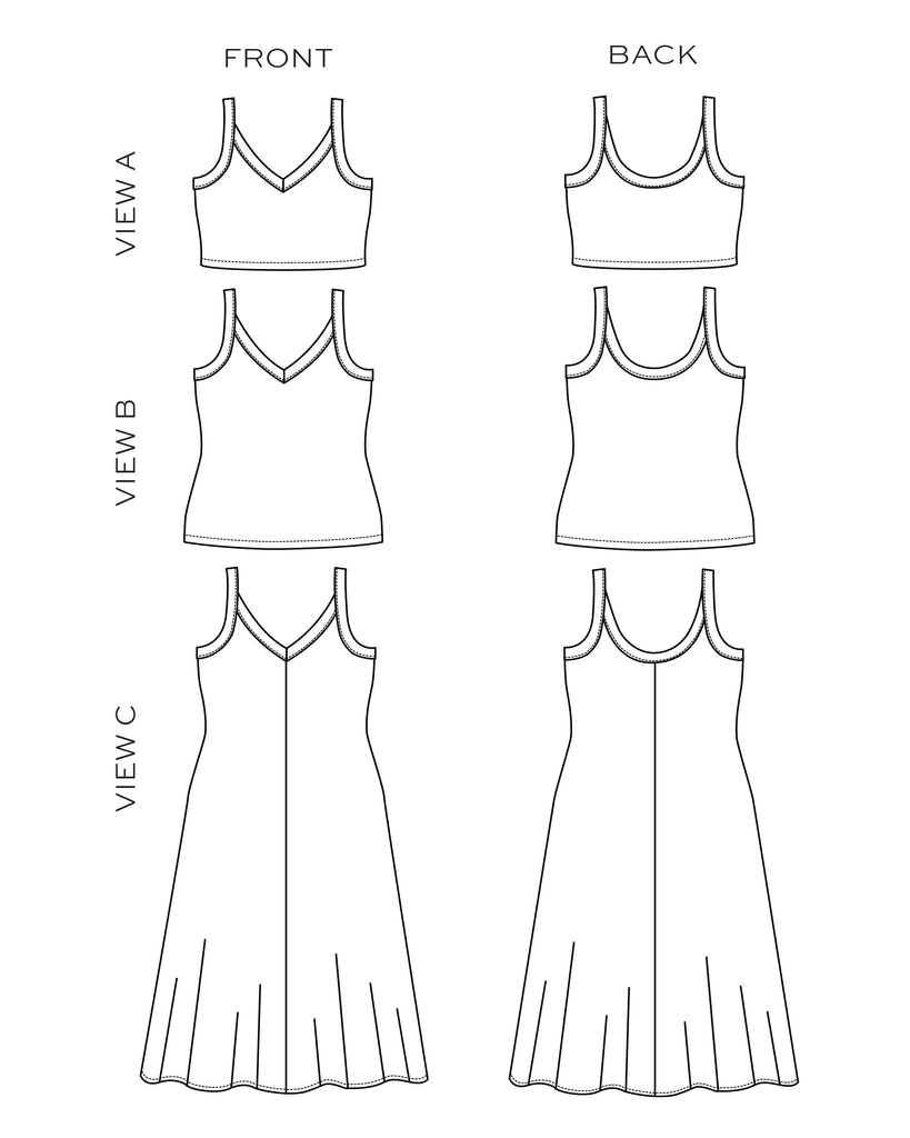 True Bias Zoey Dress, Sizes 14-32 - Paper Pattern