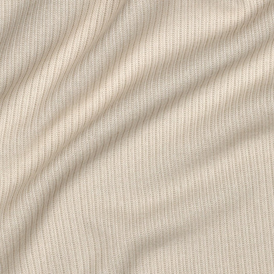 Natural Cotton Rib Knit