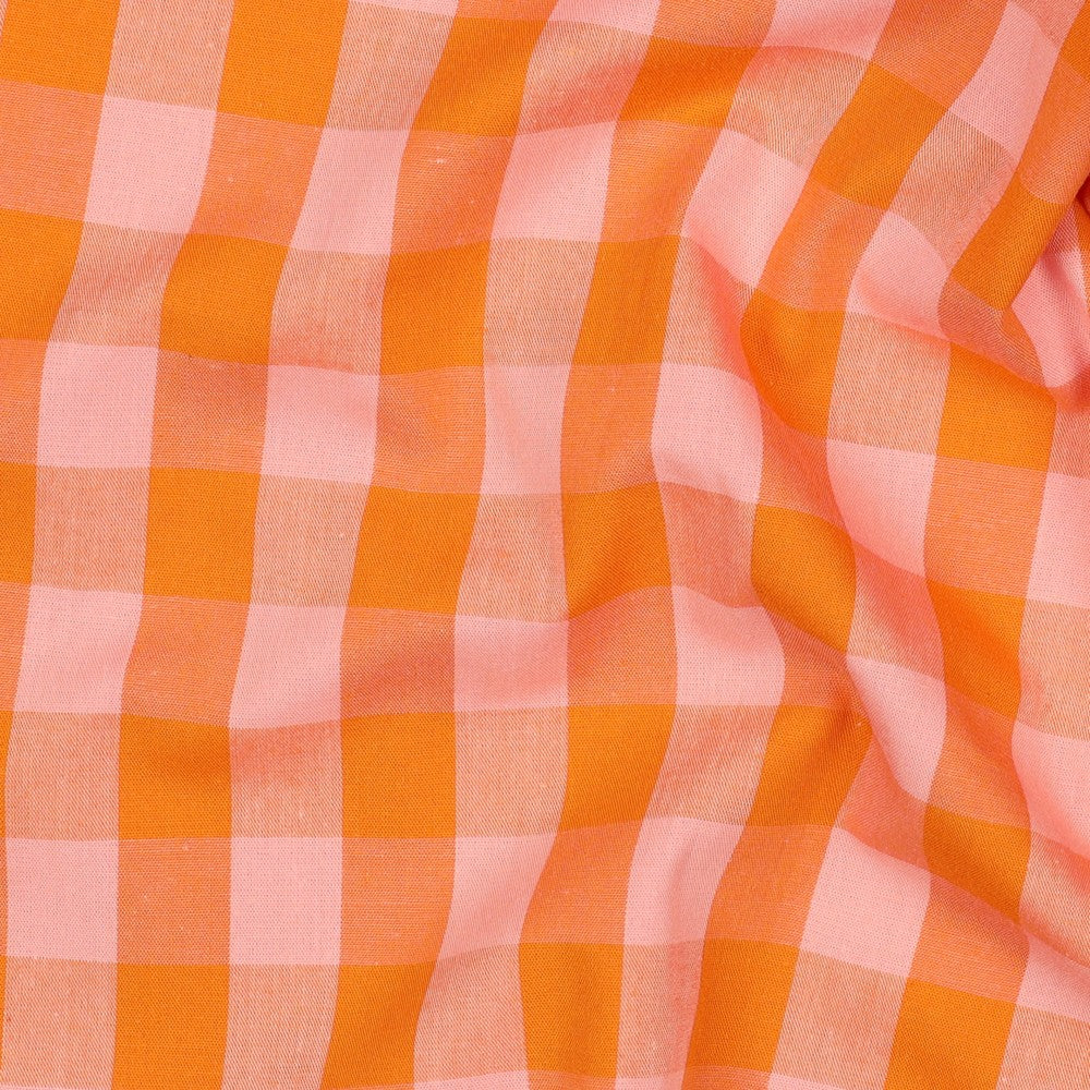 Yarn-Dyed Check - Orange