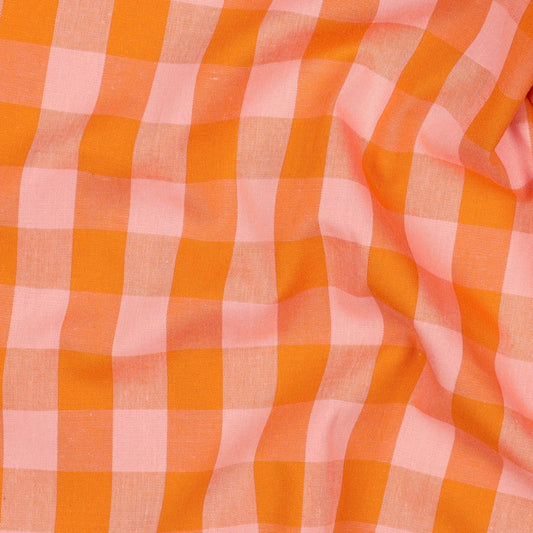 Yarn-Dyed Check - Orange