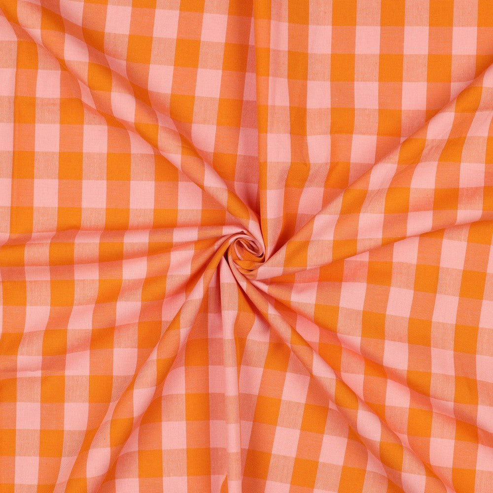 Yarn-Dyed Check - Orange