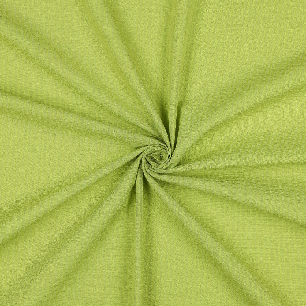 Cotton Seersucker - Lime